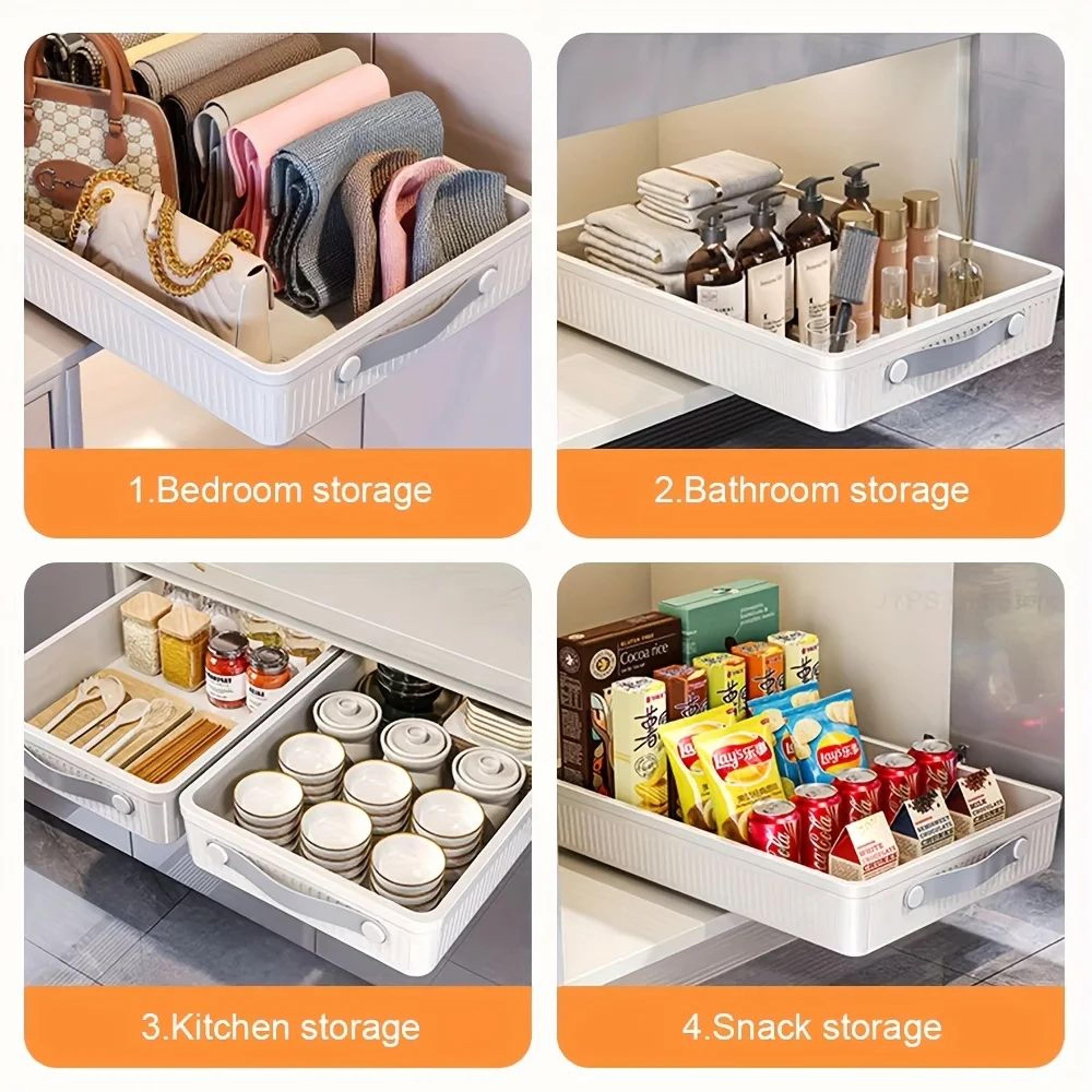 Pull Out Cabinet Storage Organizer Tray 5