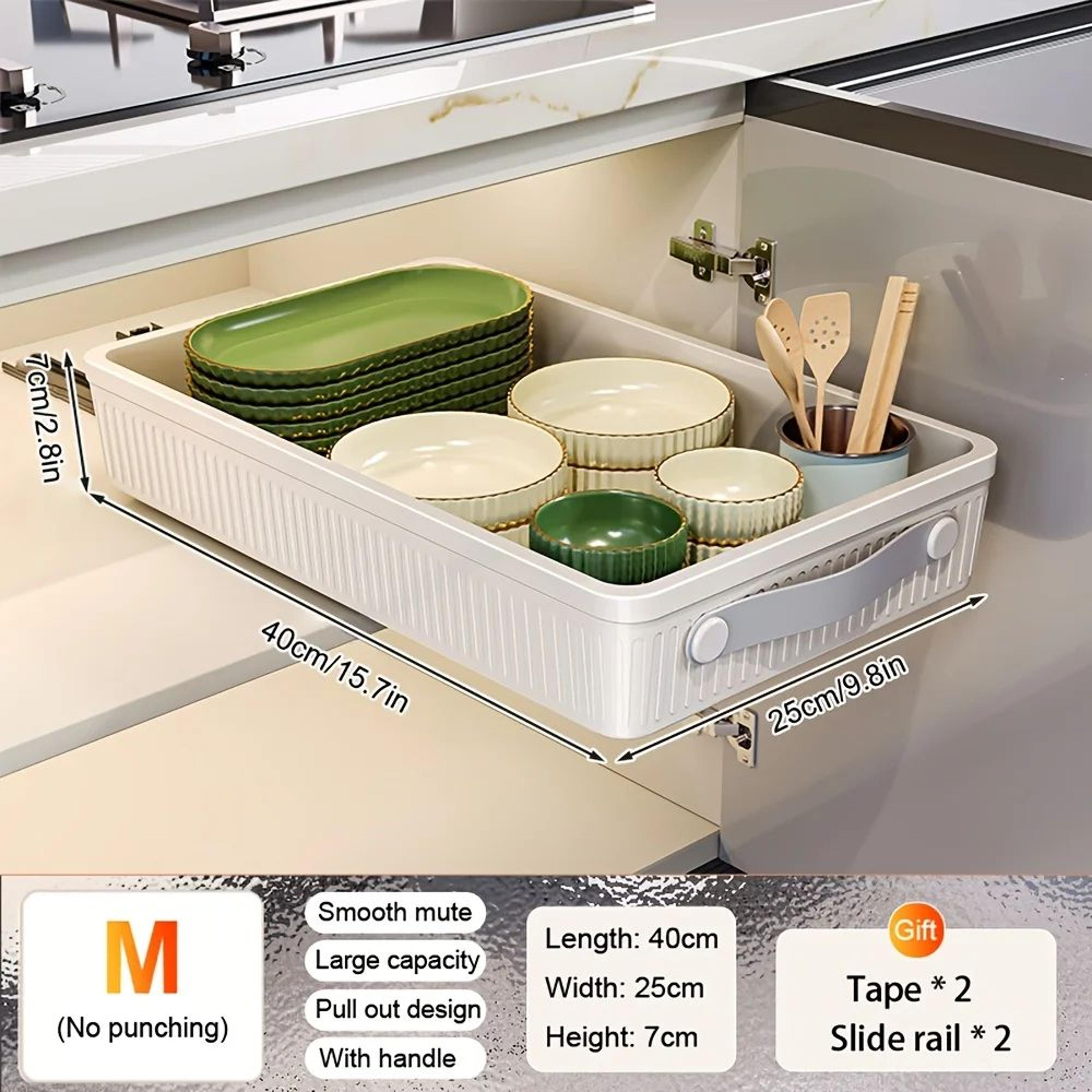Pull Out Cabinet Storage Organizer Tray 6