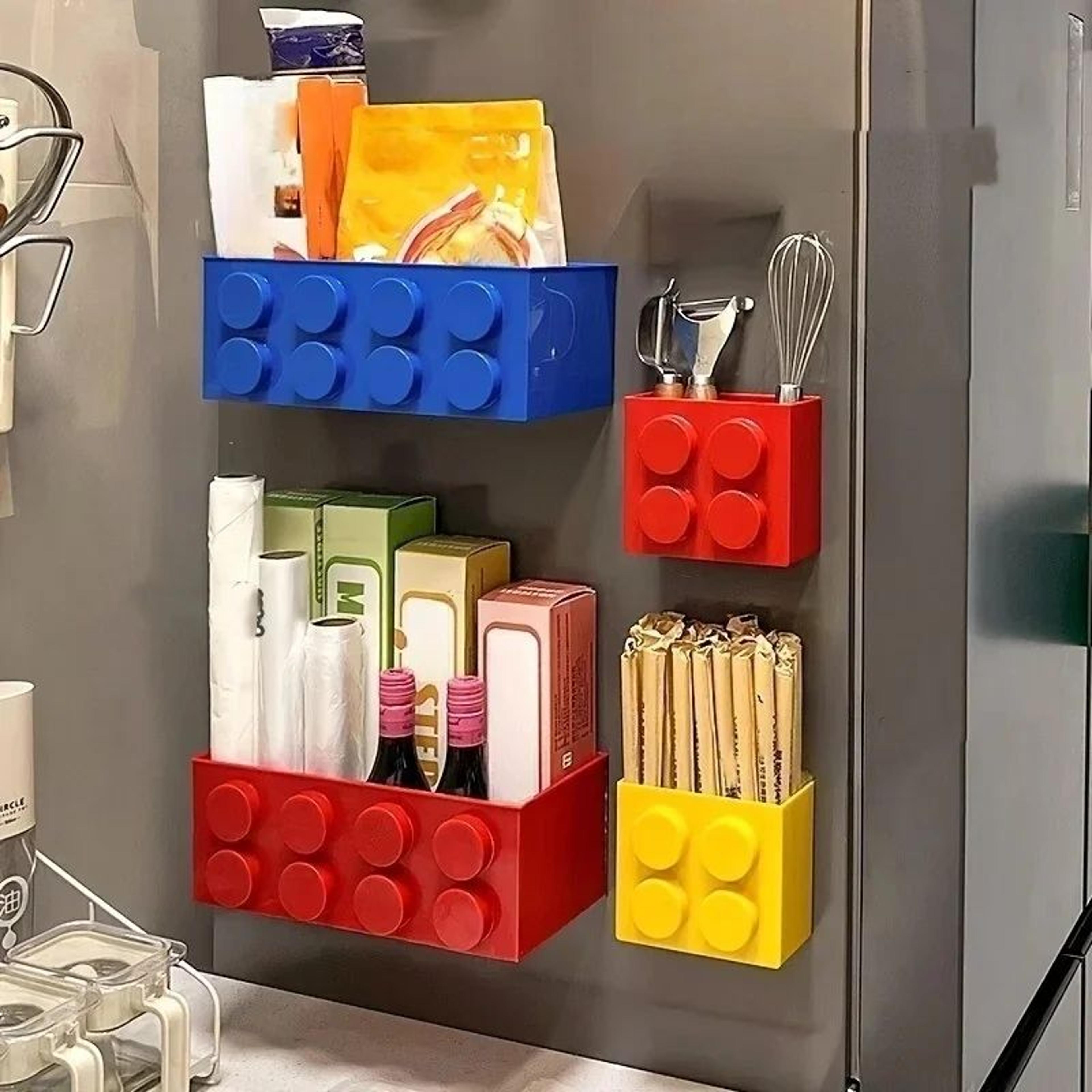 Magnetic Refrigerator Storage Box Organizer Rack 3