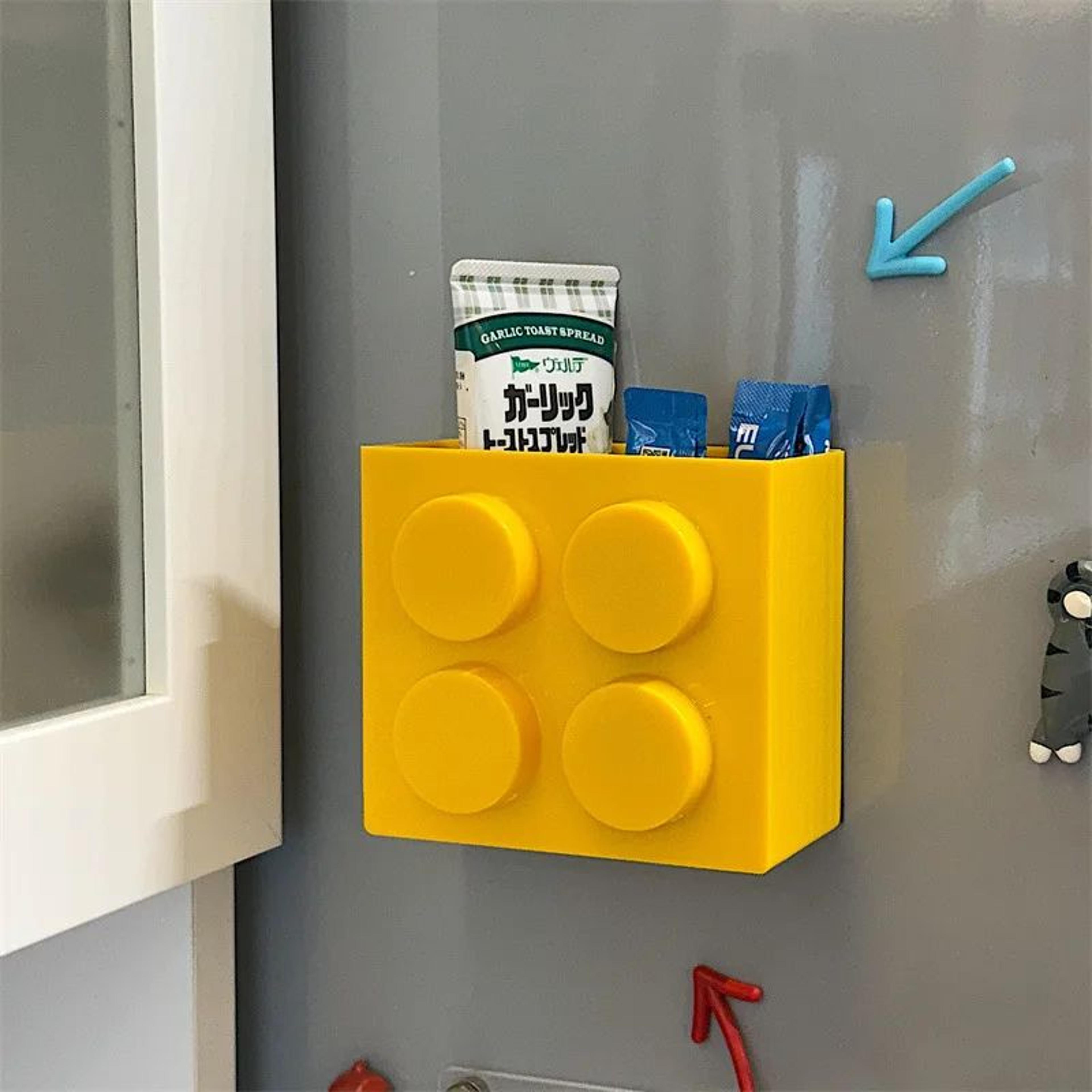 Magnetic Refrigerator Storage Box Organizer Rack 13