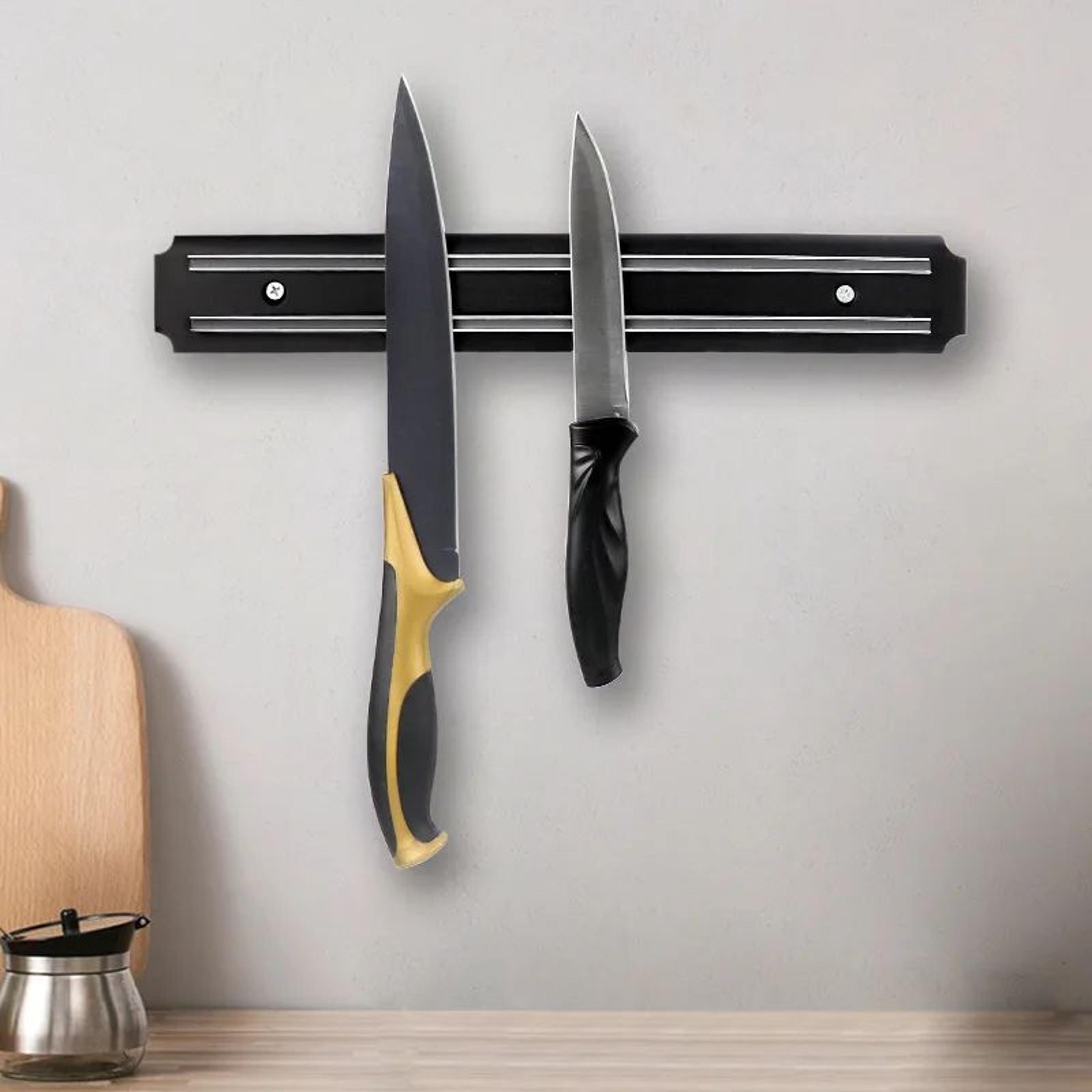 Strong Magnetic Wall Mounted Knife Holder Strip 0