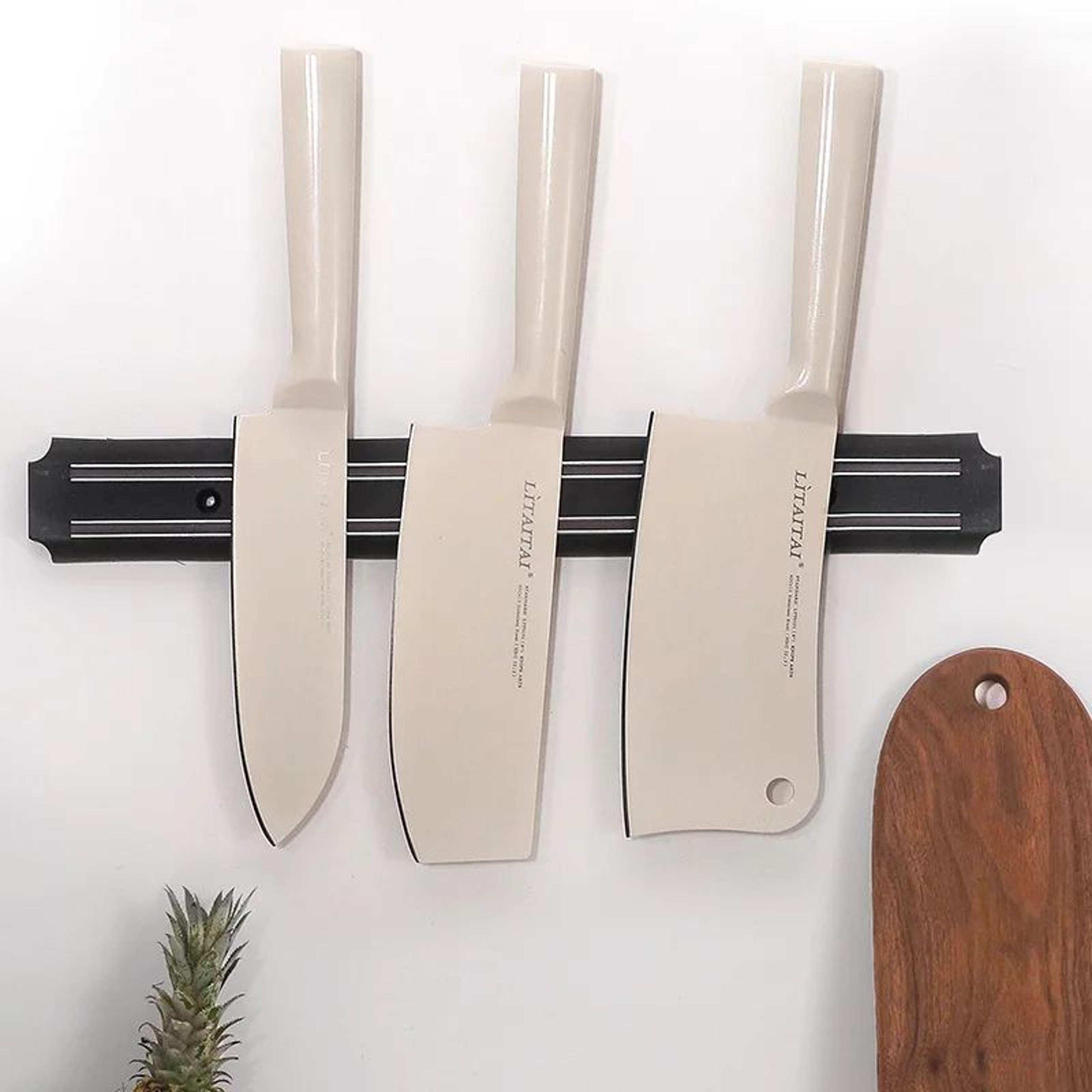 Strong Magnetic Wall Mounted Knife Holder Strip 1