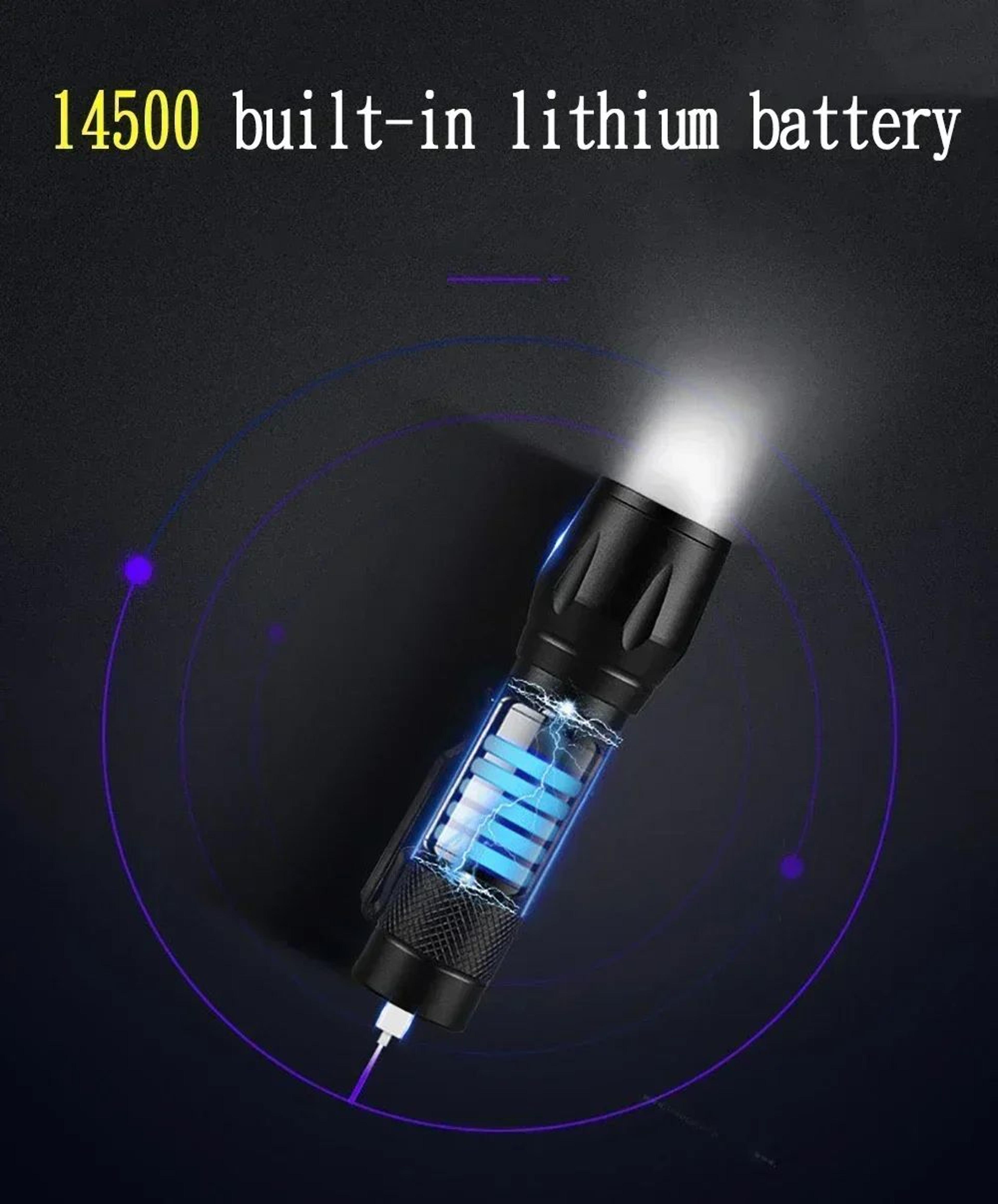 Ultra Bright P50 LED Tactical Zoom Flashlight 13