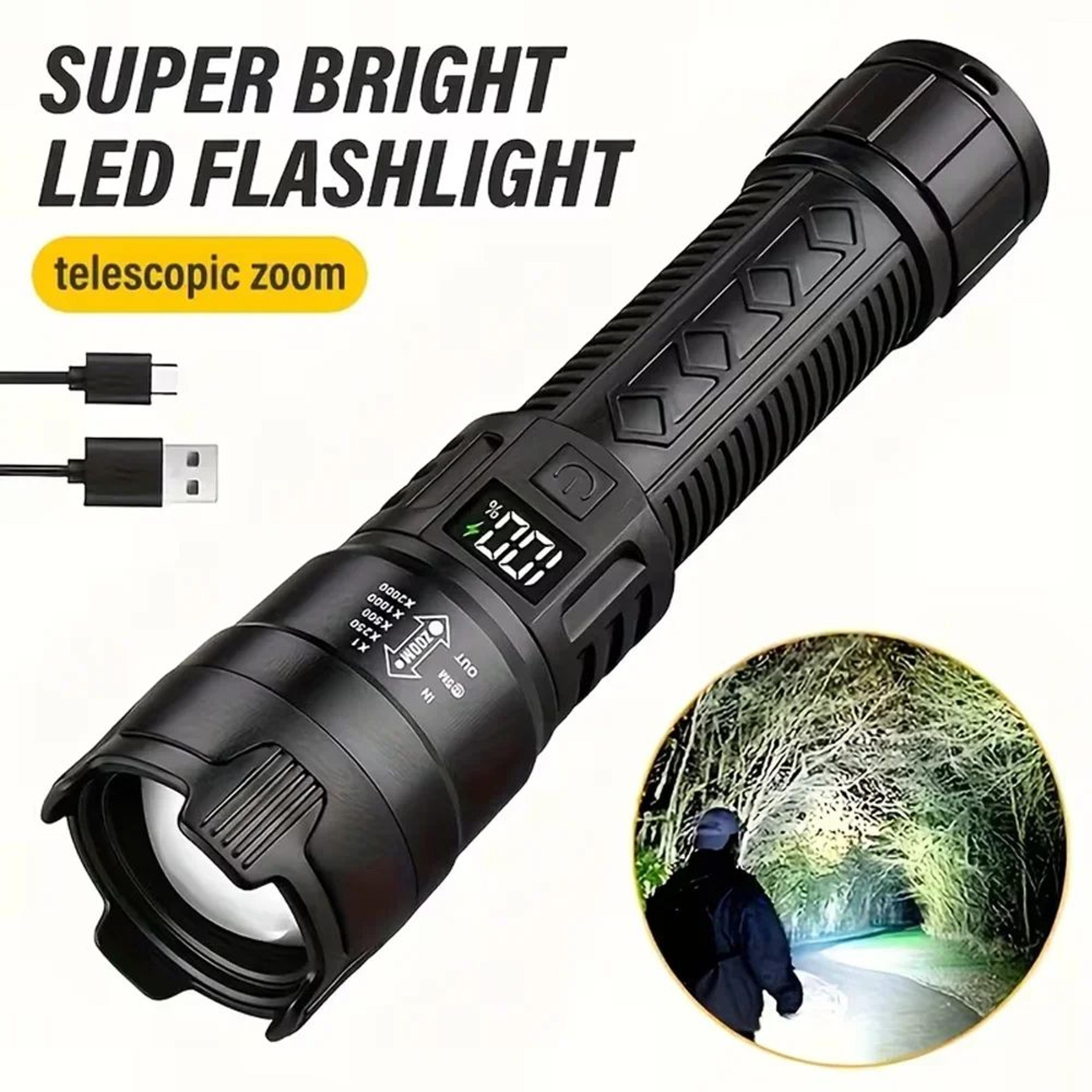 Ultra Bright P50 LED Tactical Zoom Flashlight 19