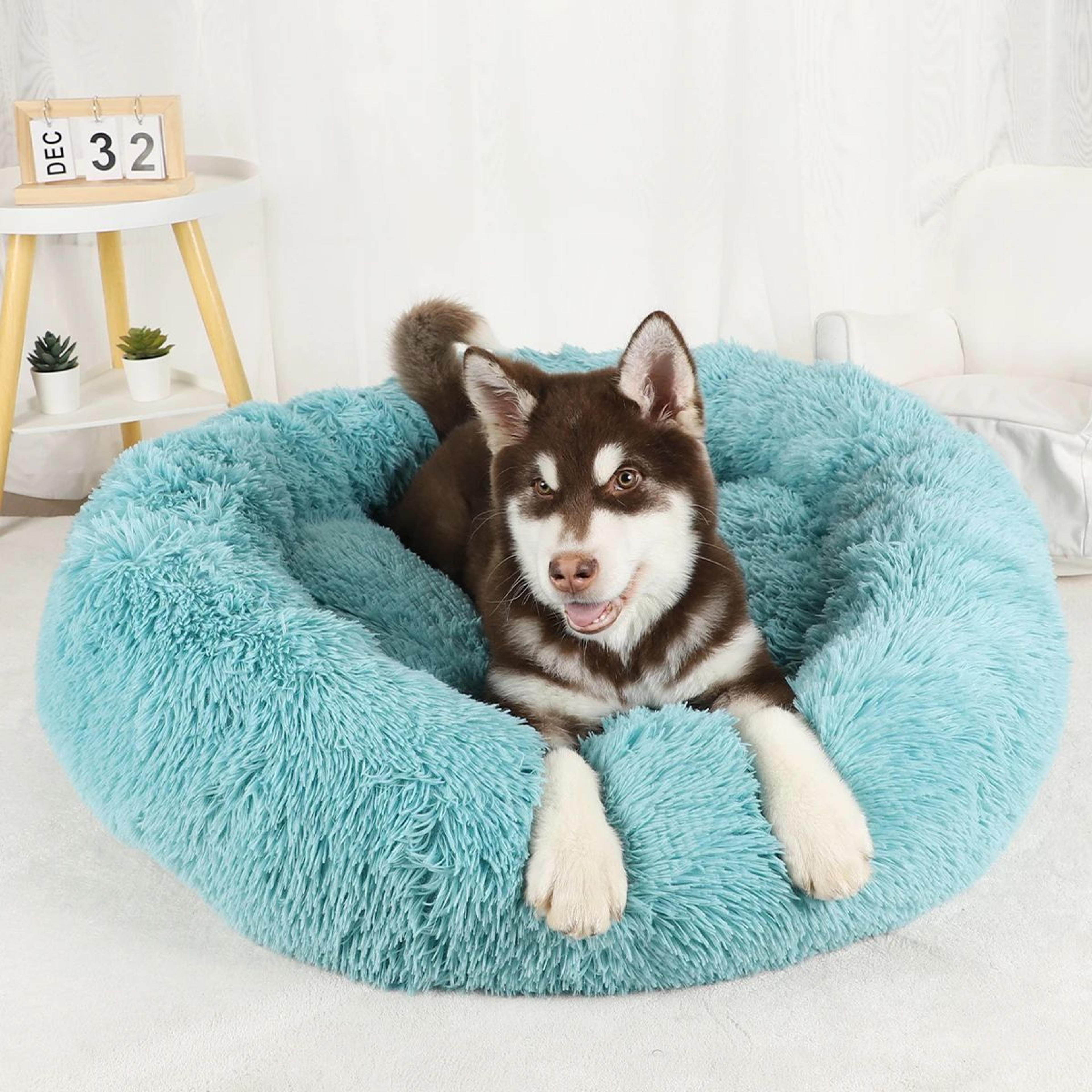 Plush Calming Dog Bed Washable Fluffy Pet Sofa 6