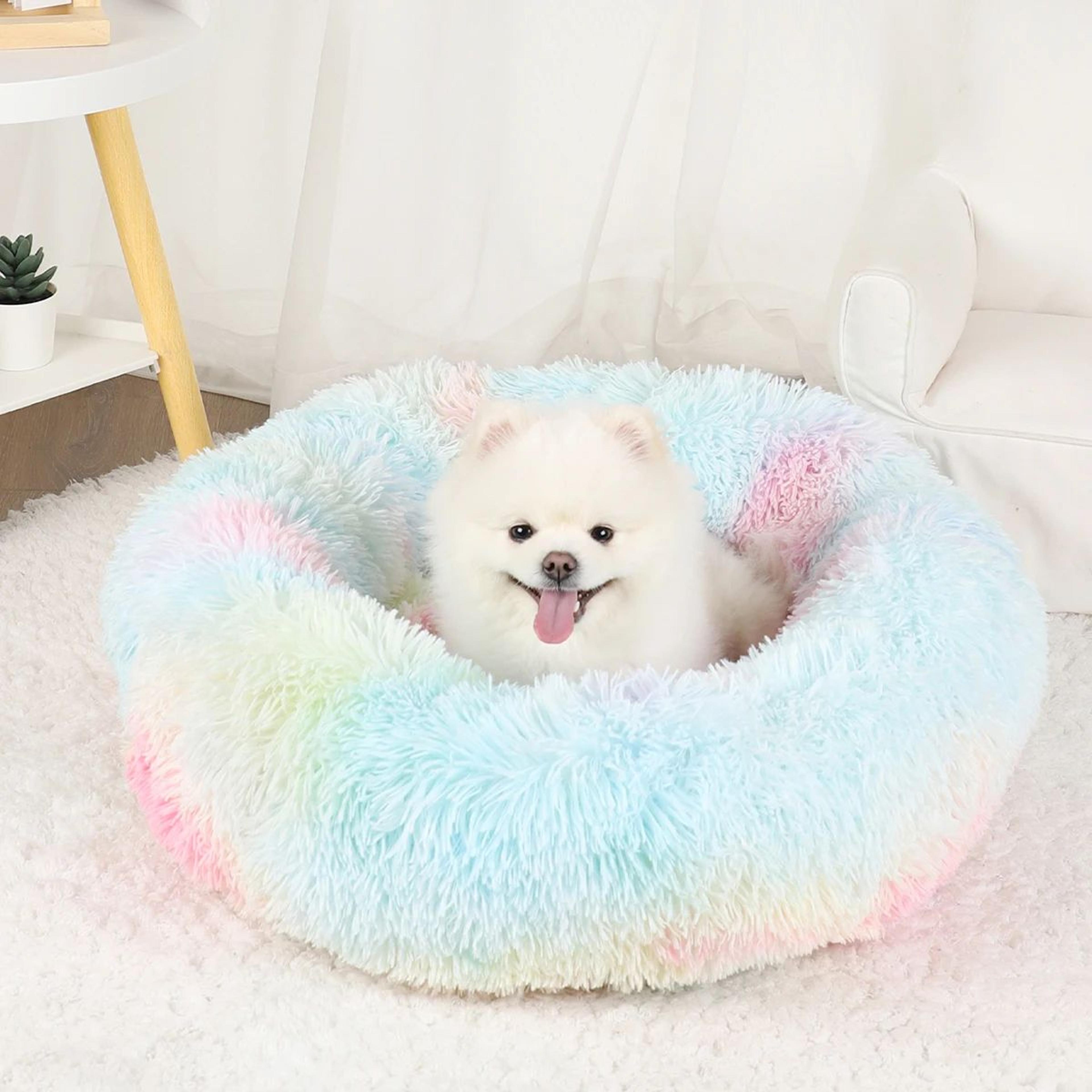 Plush Calming Dog Bed Washable Fluffy Pet Sofa 7