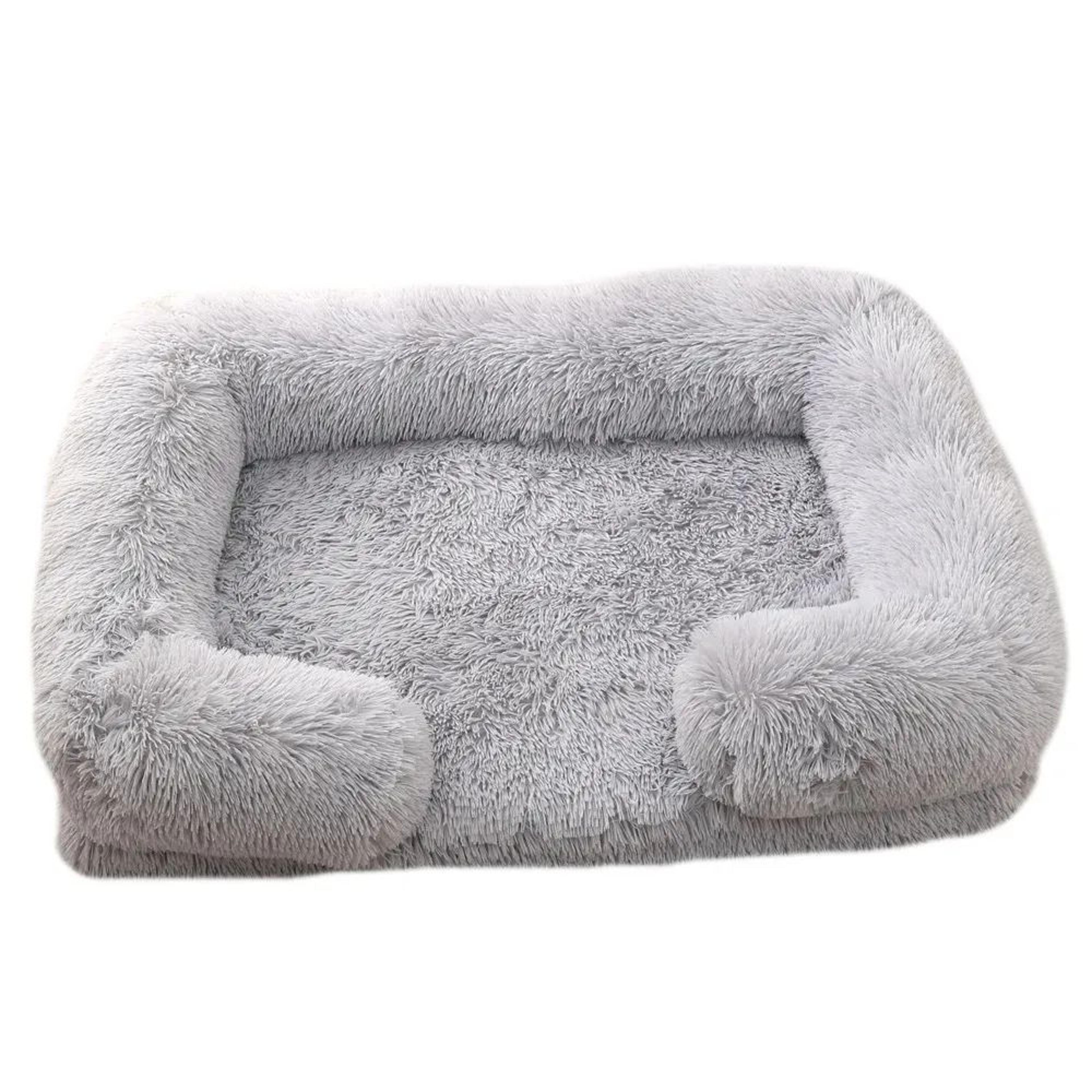 Winter Warm Dog Bed Plush Pet Sofa Basket 8