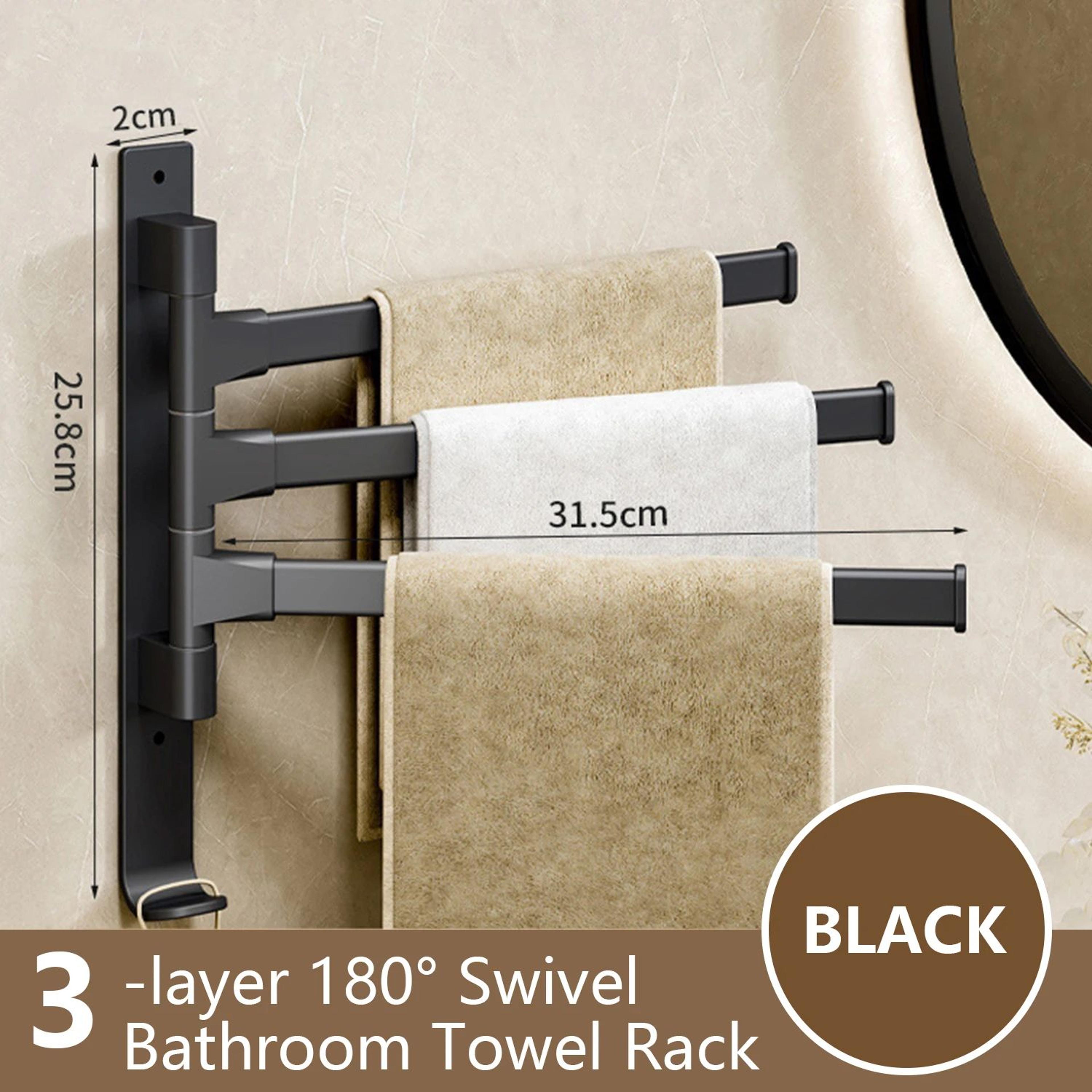 Rotatable Wall Mounted Aluminum Towel Rack 8
