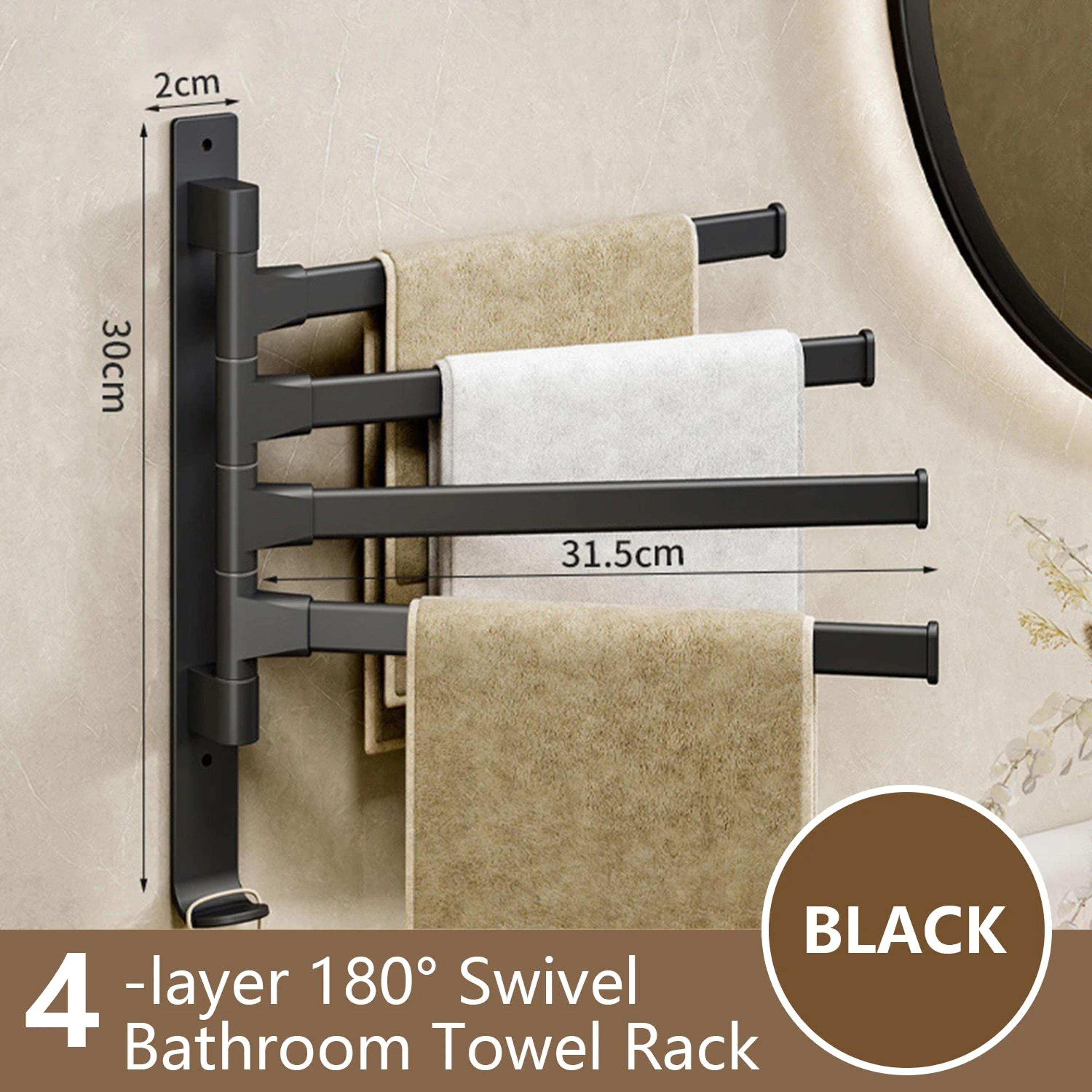 Rotatable Wall Mounted Aluminum Towel Rack 9