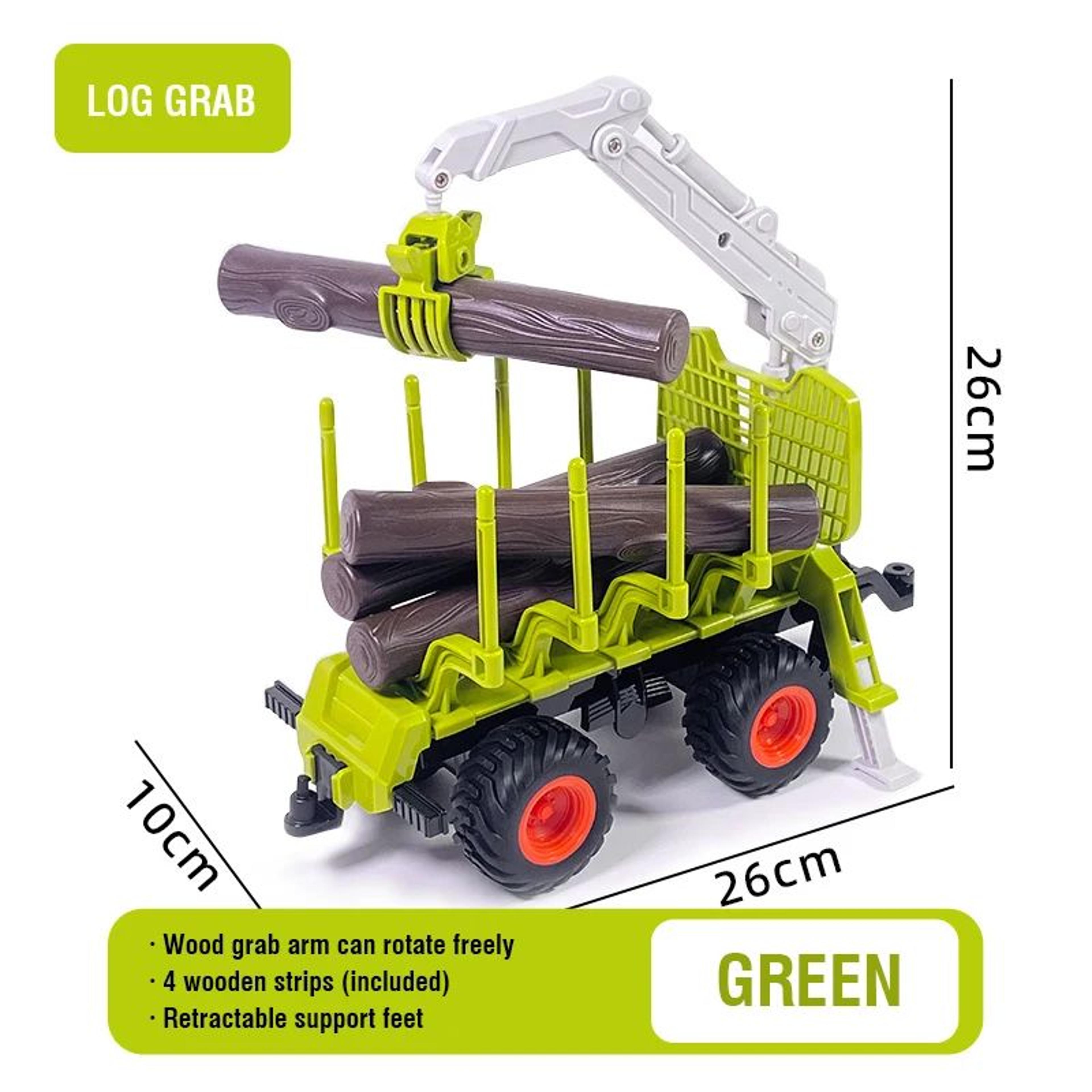 24G RC Farm Tractor And Trailer Toy Set 13
