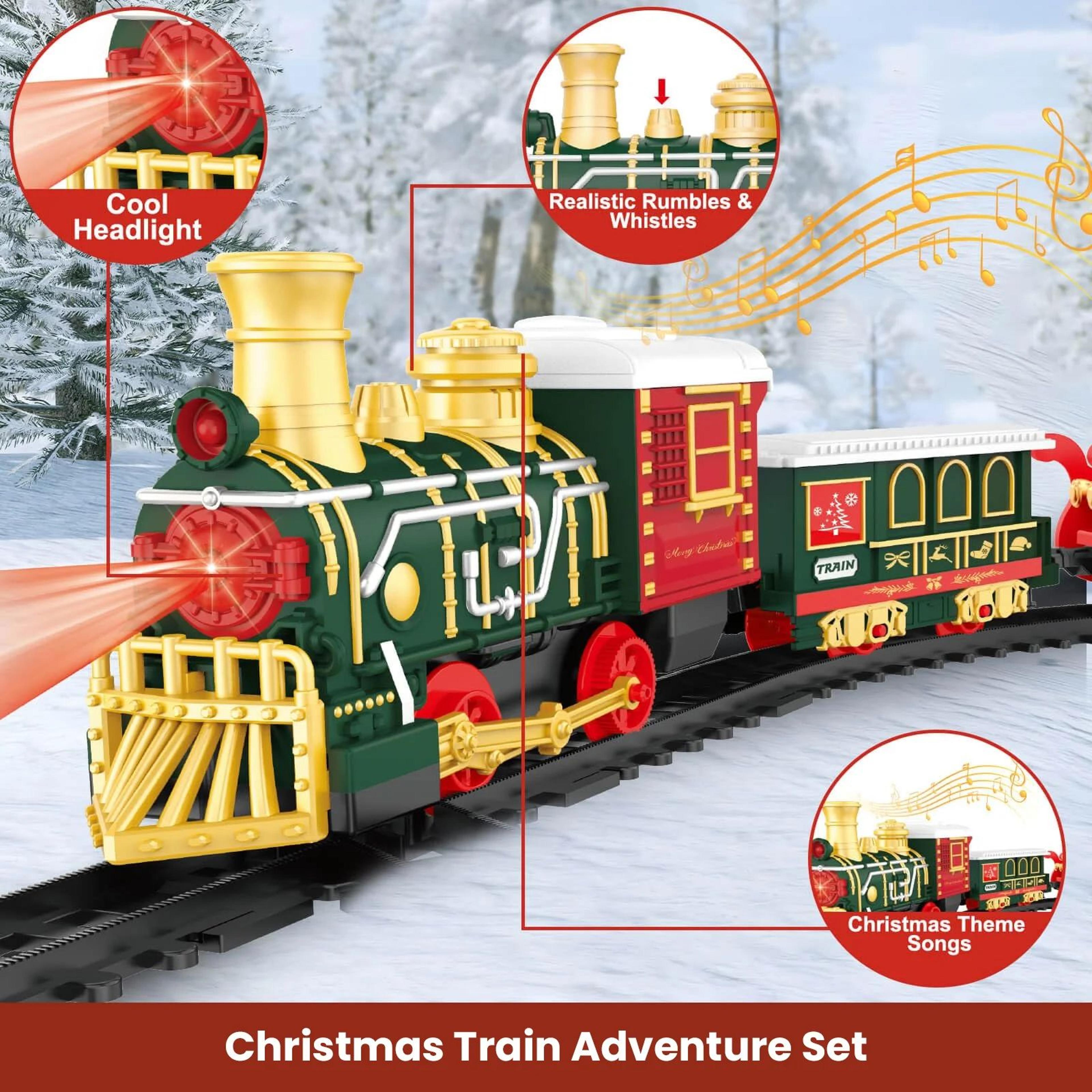 Christmas Musical Electric Train Set With Lights 3