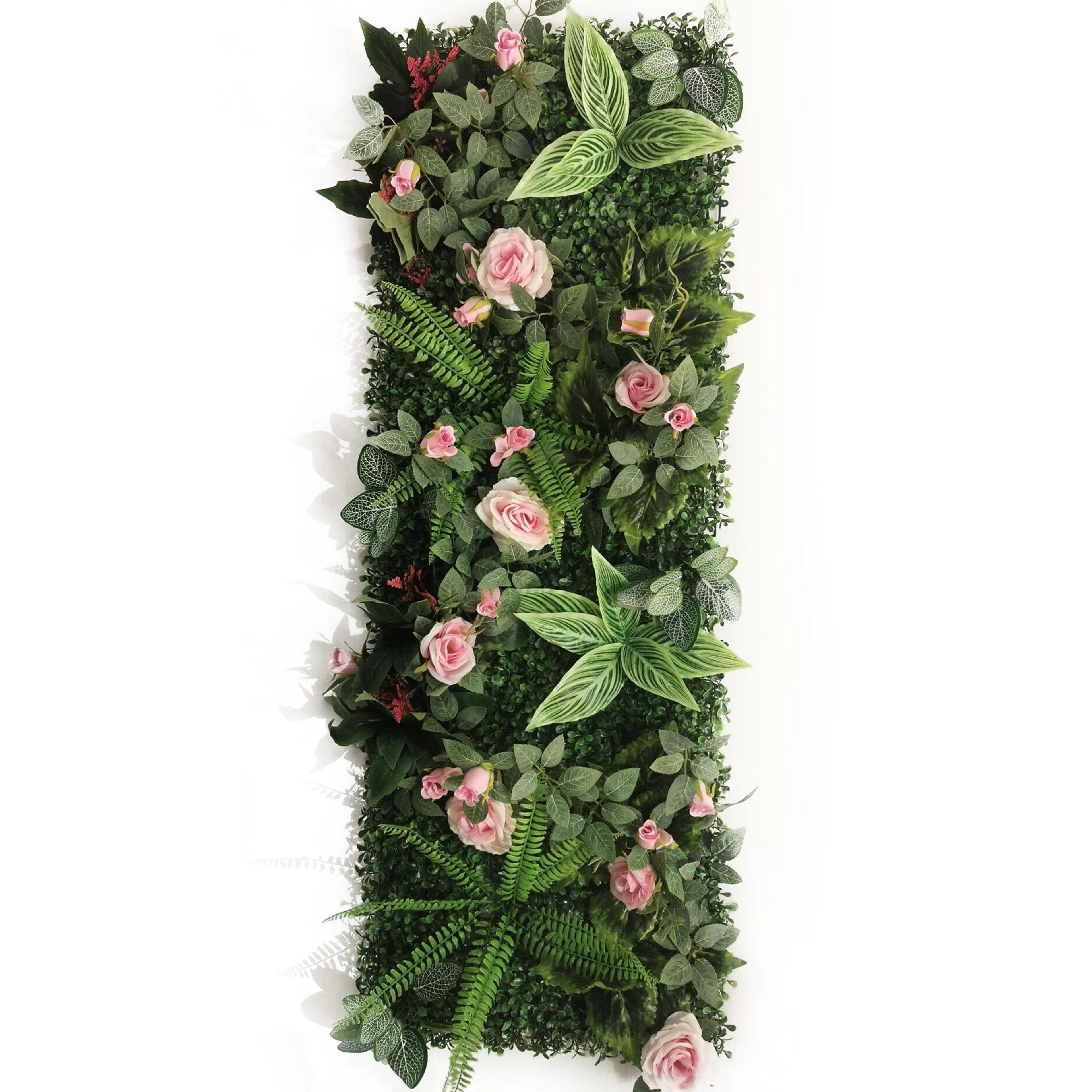 Artificial Rose Lawn Wall Panel Decorative Mat 13