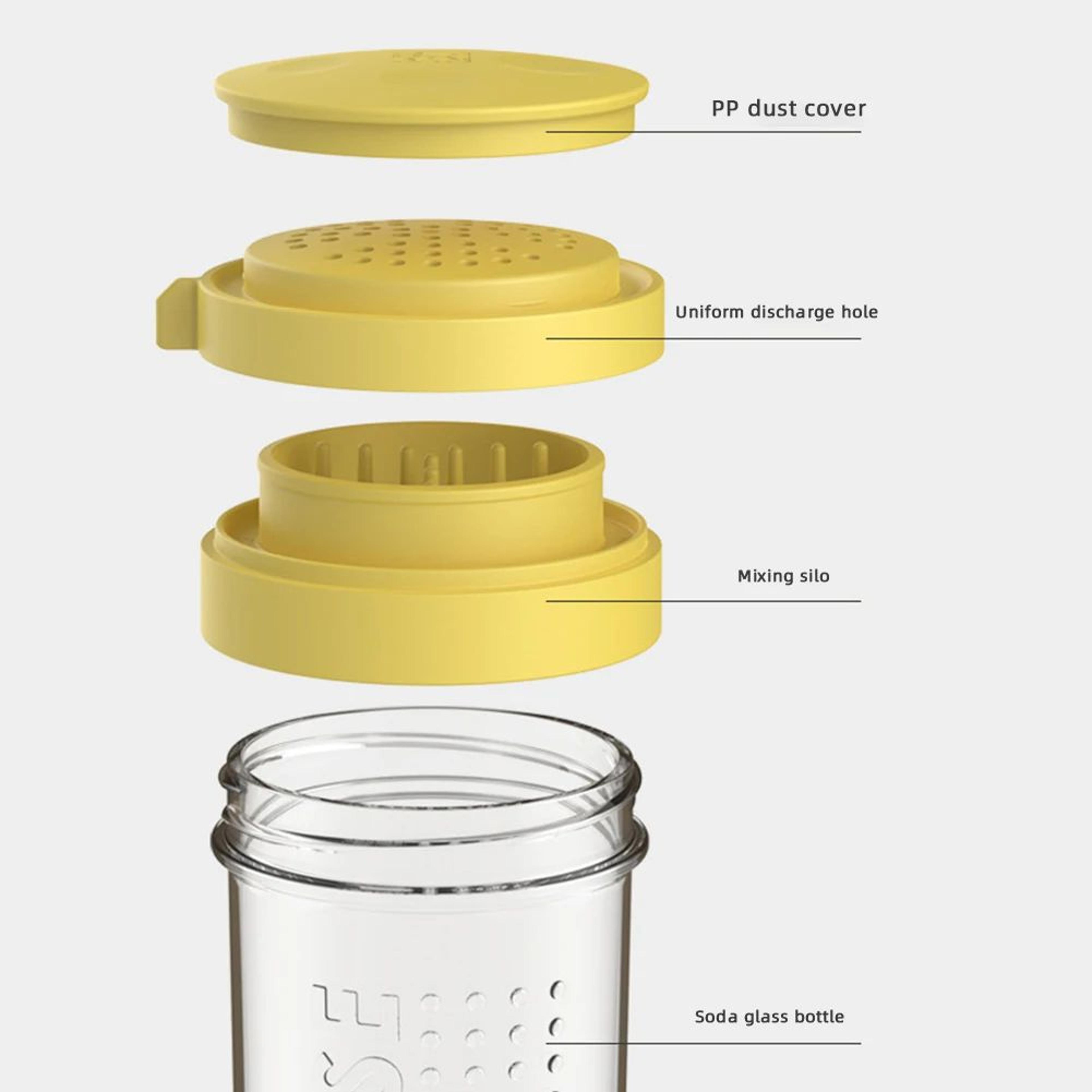 Clear Spice And Cheese Shaker Dispenser Jar 3