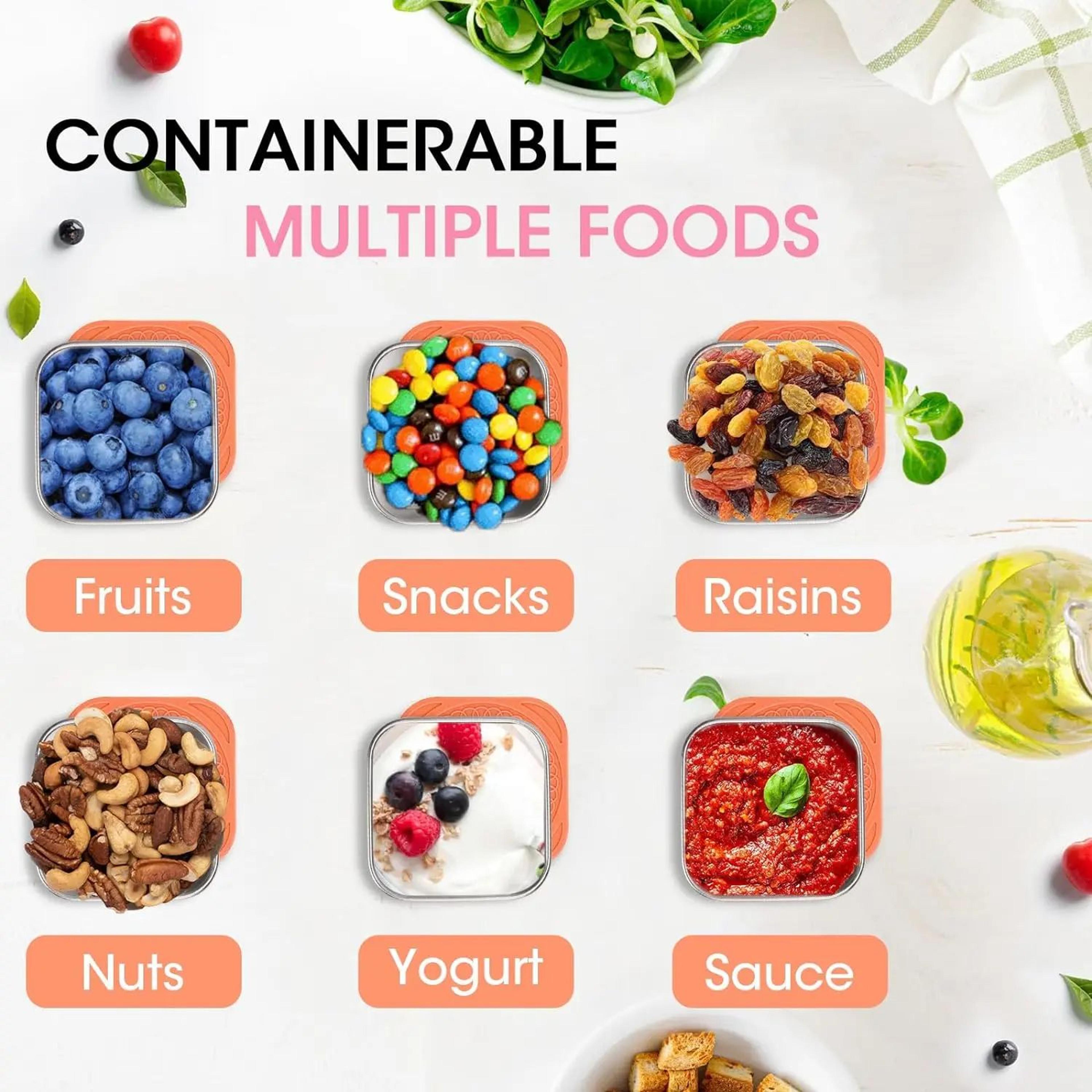 Stainless Steel Snack Container Set 4