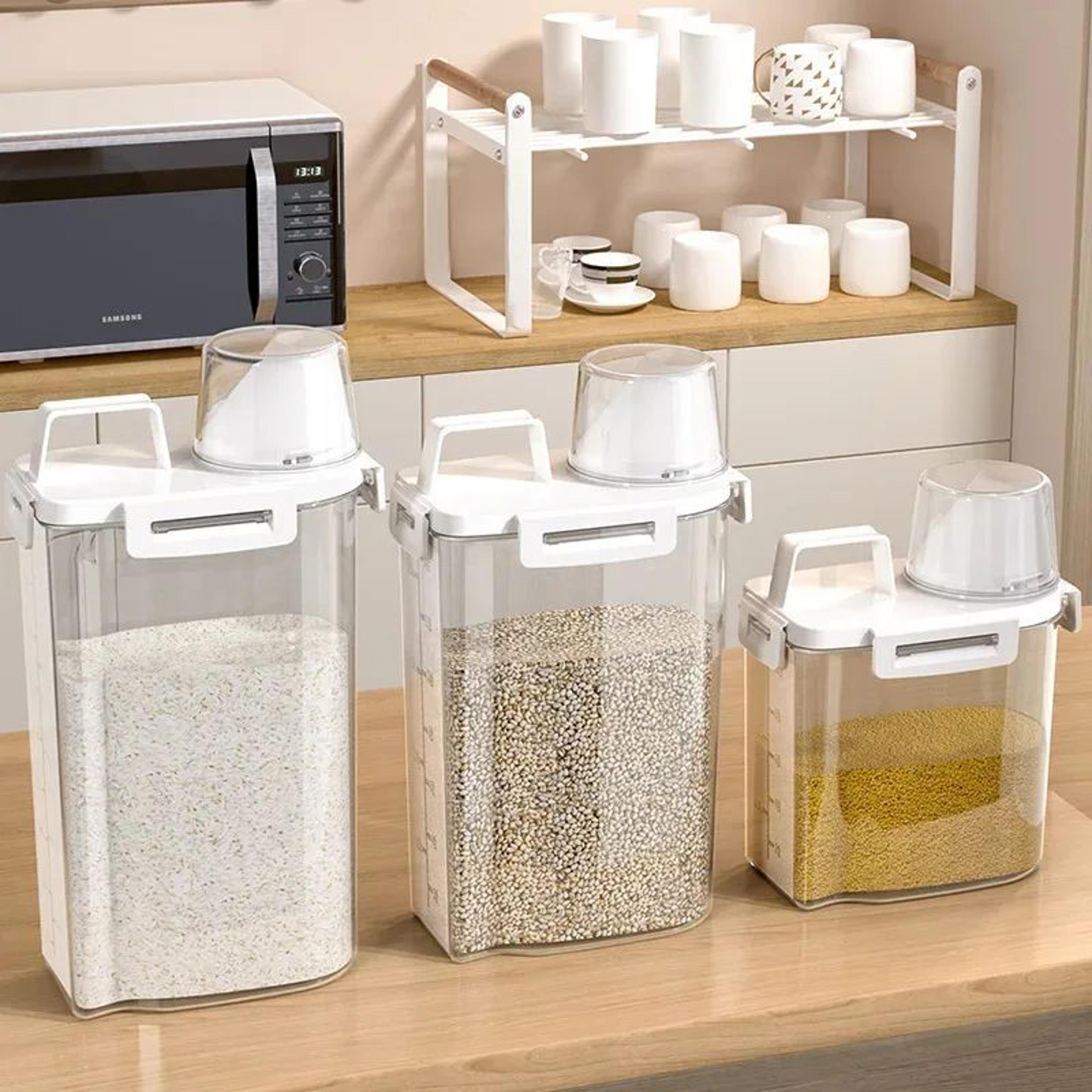 Transparent Airtight Grain Storage Jar 3