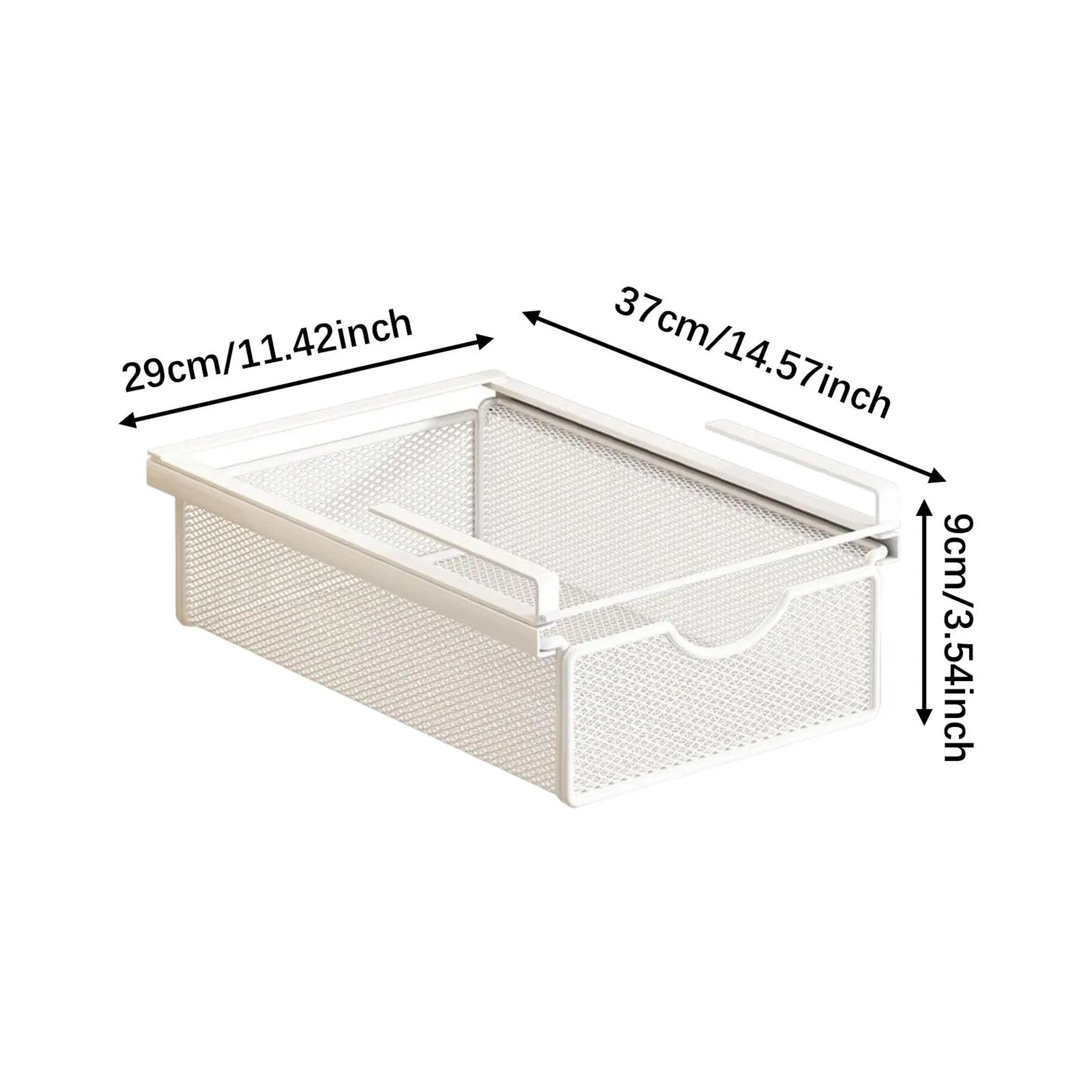 Under Shelf Hanging Storage Basket Rack 8