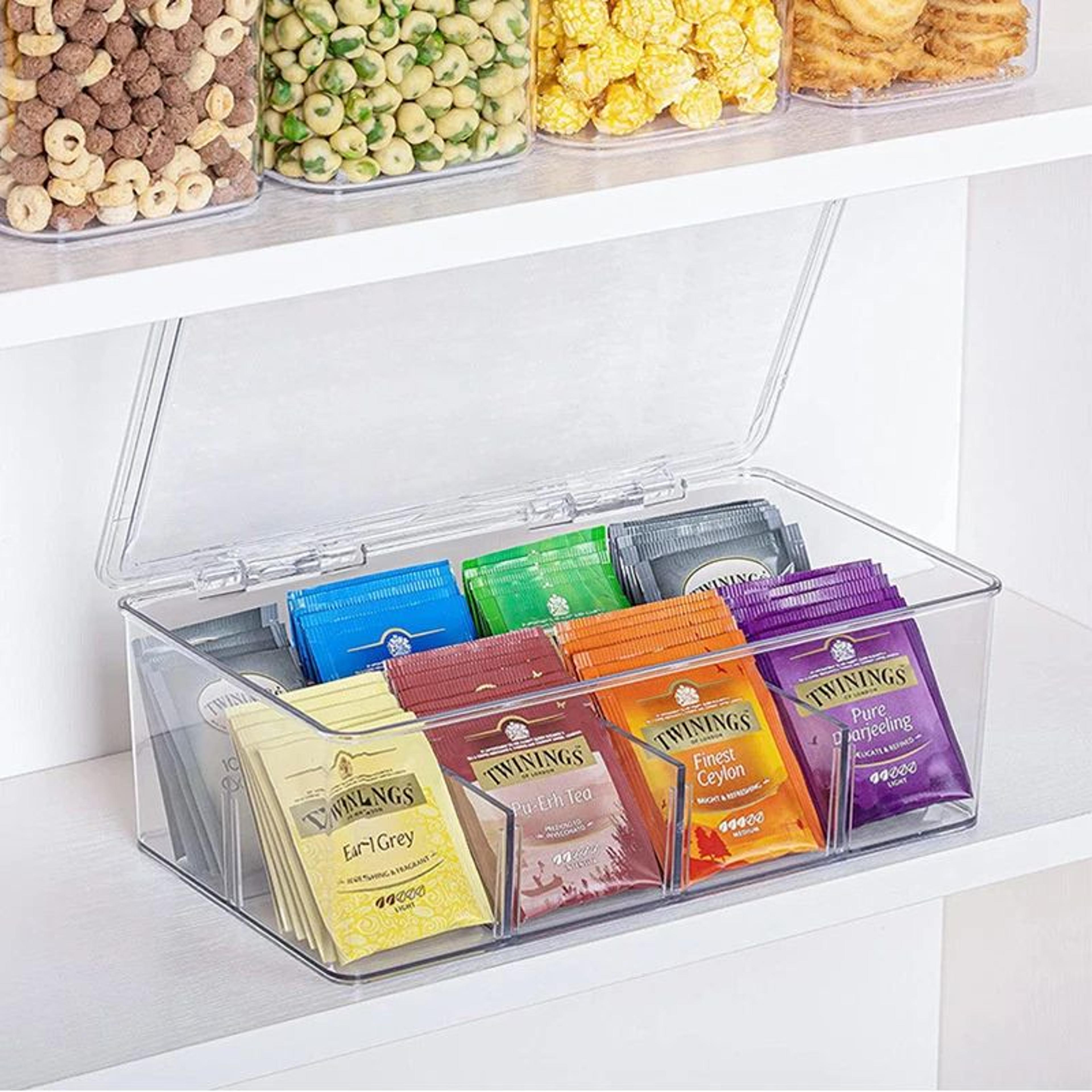 Acrylic Tea Bag Storage Box With Lid 4