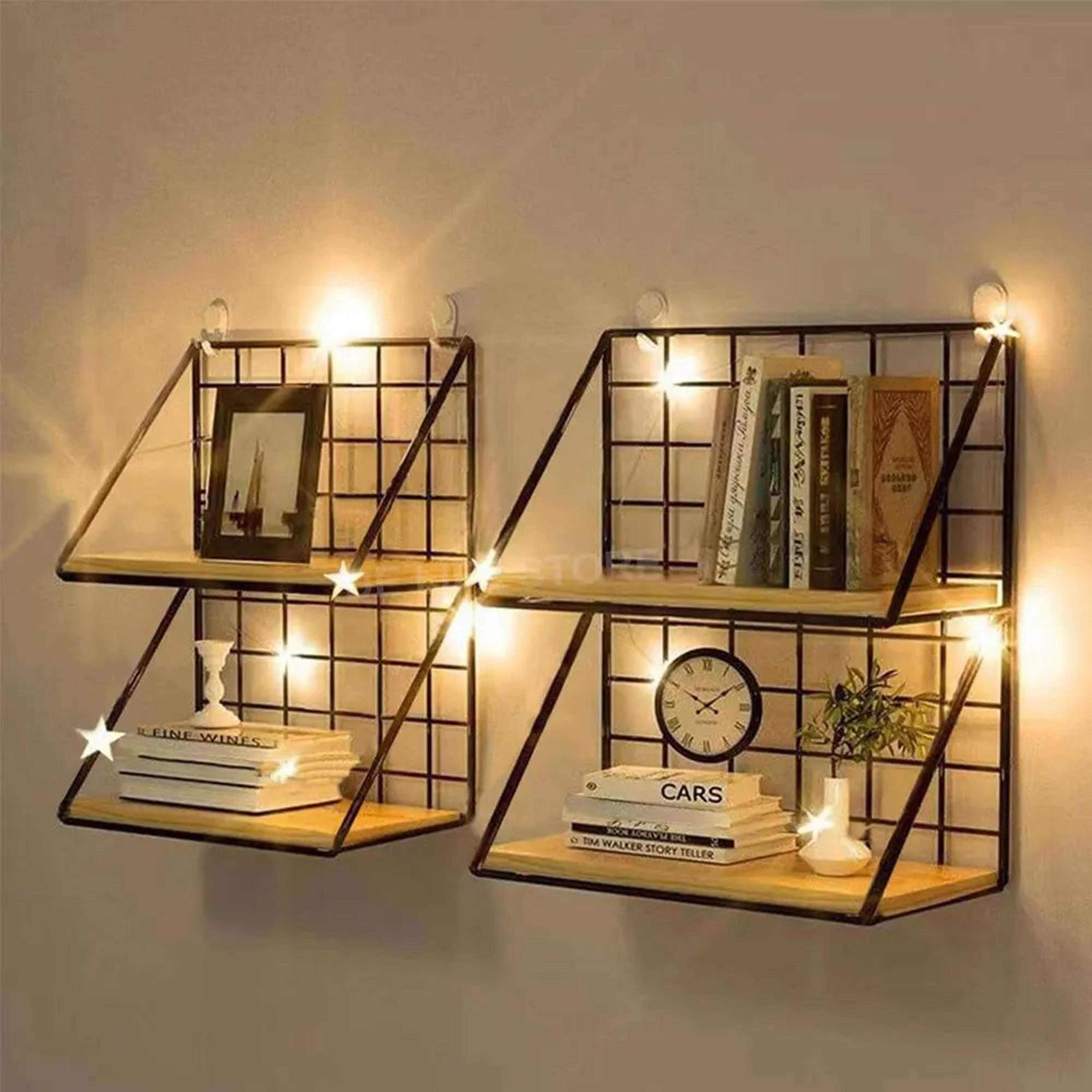 Wooden Wall Mounted Spice Rack Shelf 3