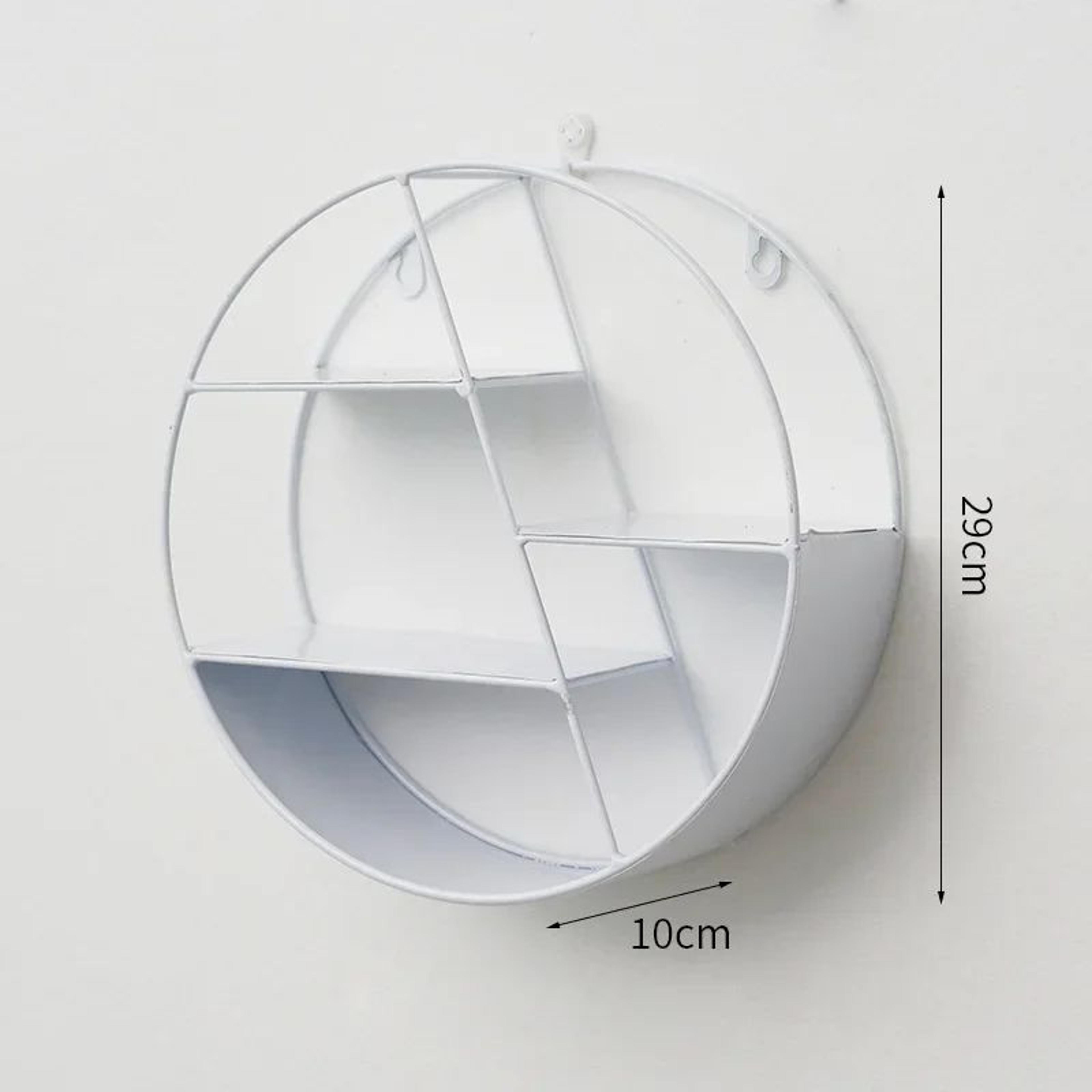 Nordic Round Wall Mounted Floating Shelf 9
