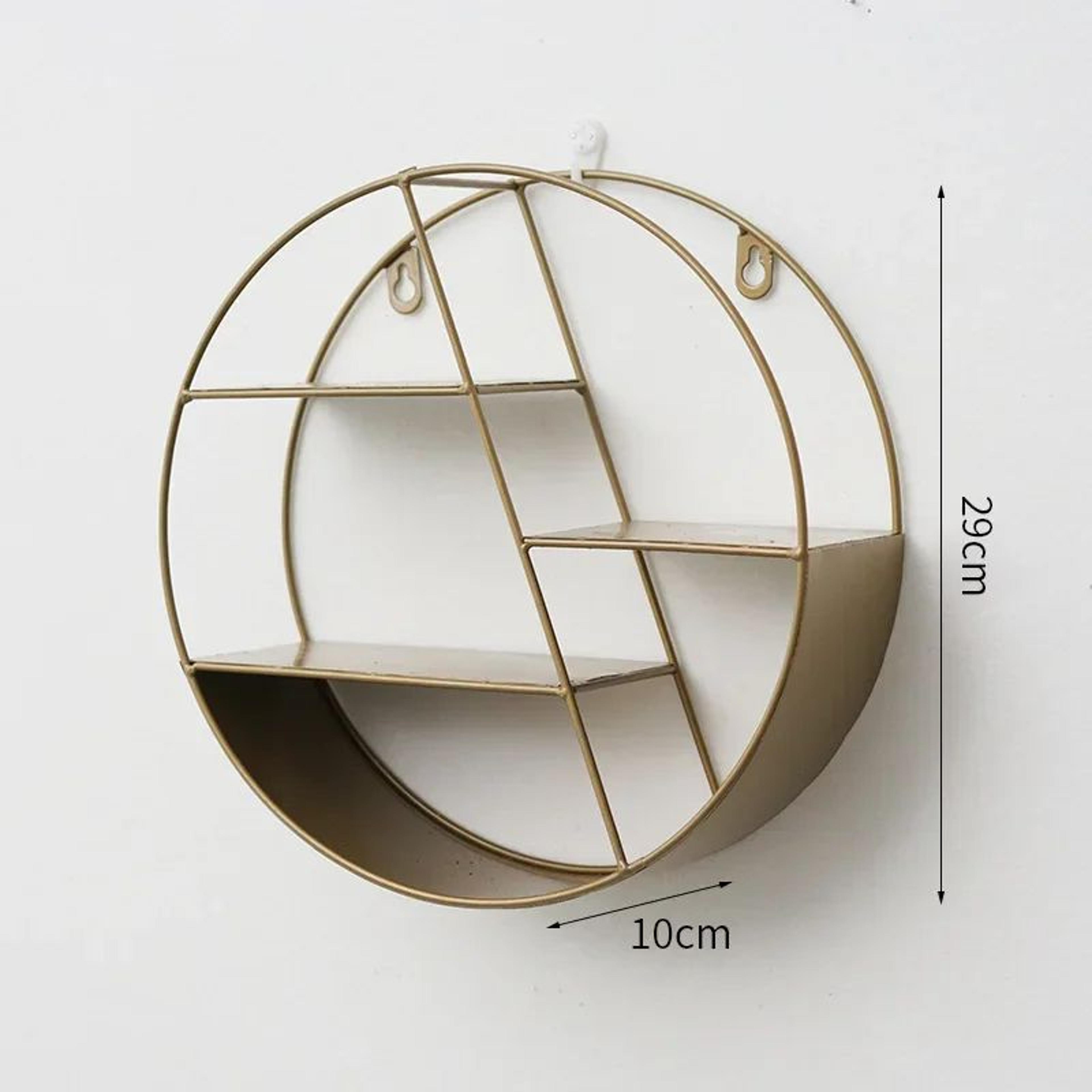 Nordic Round Wall Mounted Floating Shelf 11