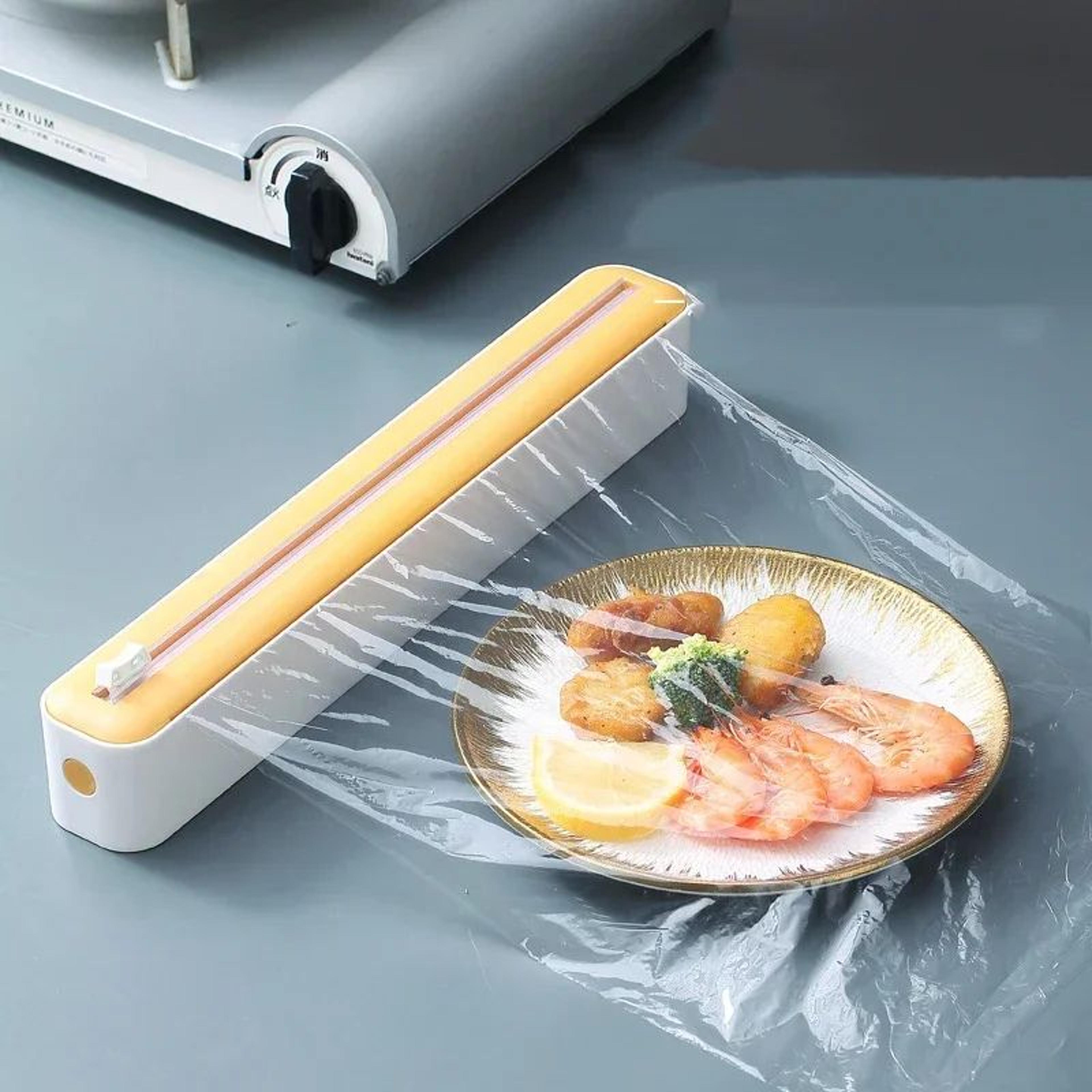 2 In 1 Plastic Wrap Dispenser With Cutter 3