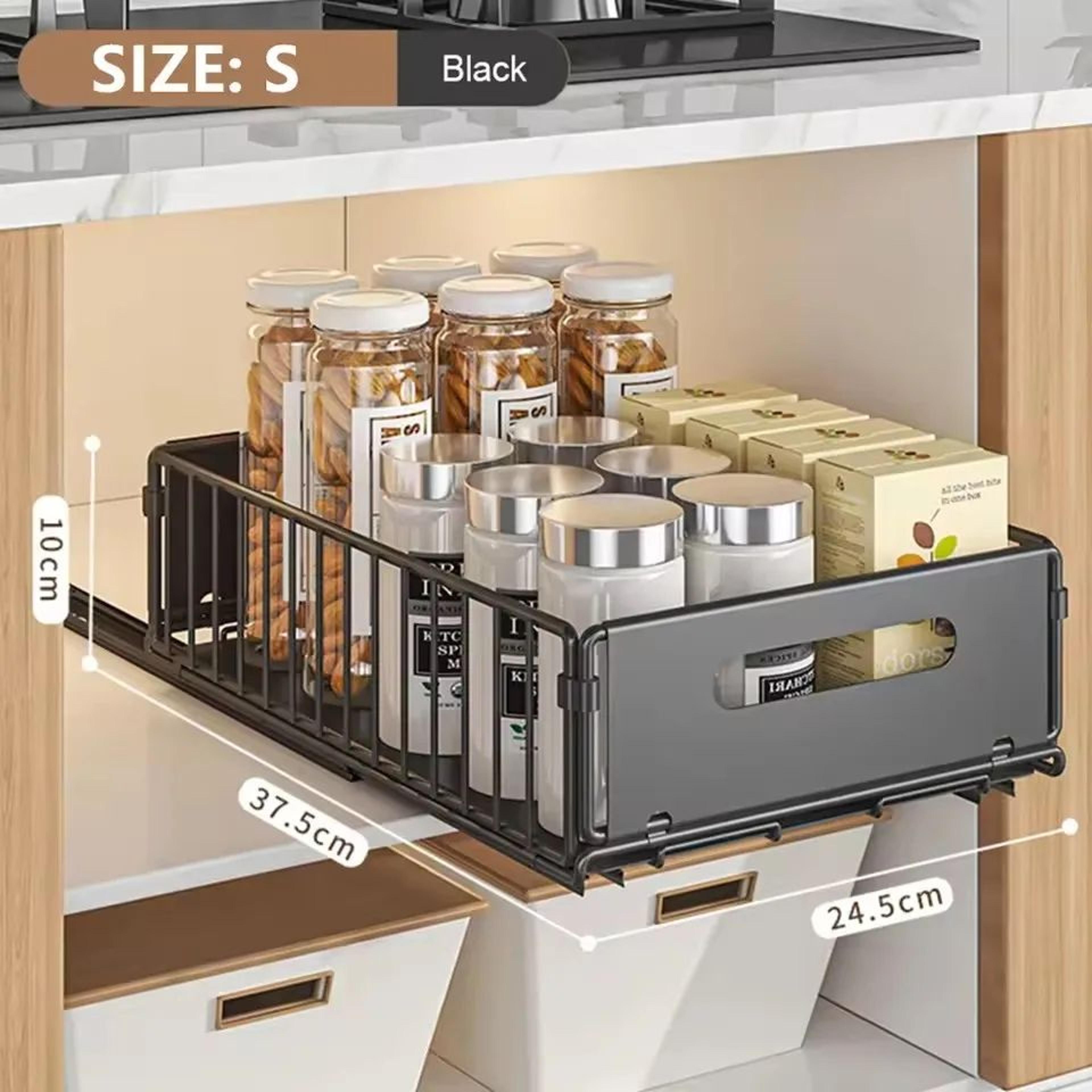 Kitchen Pull Out Cabinet Spice Organizer Rack 6