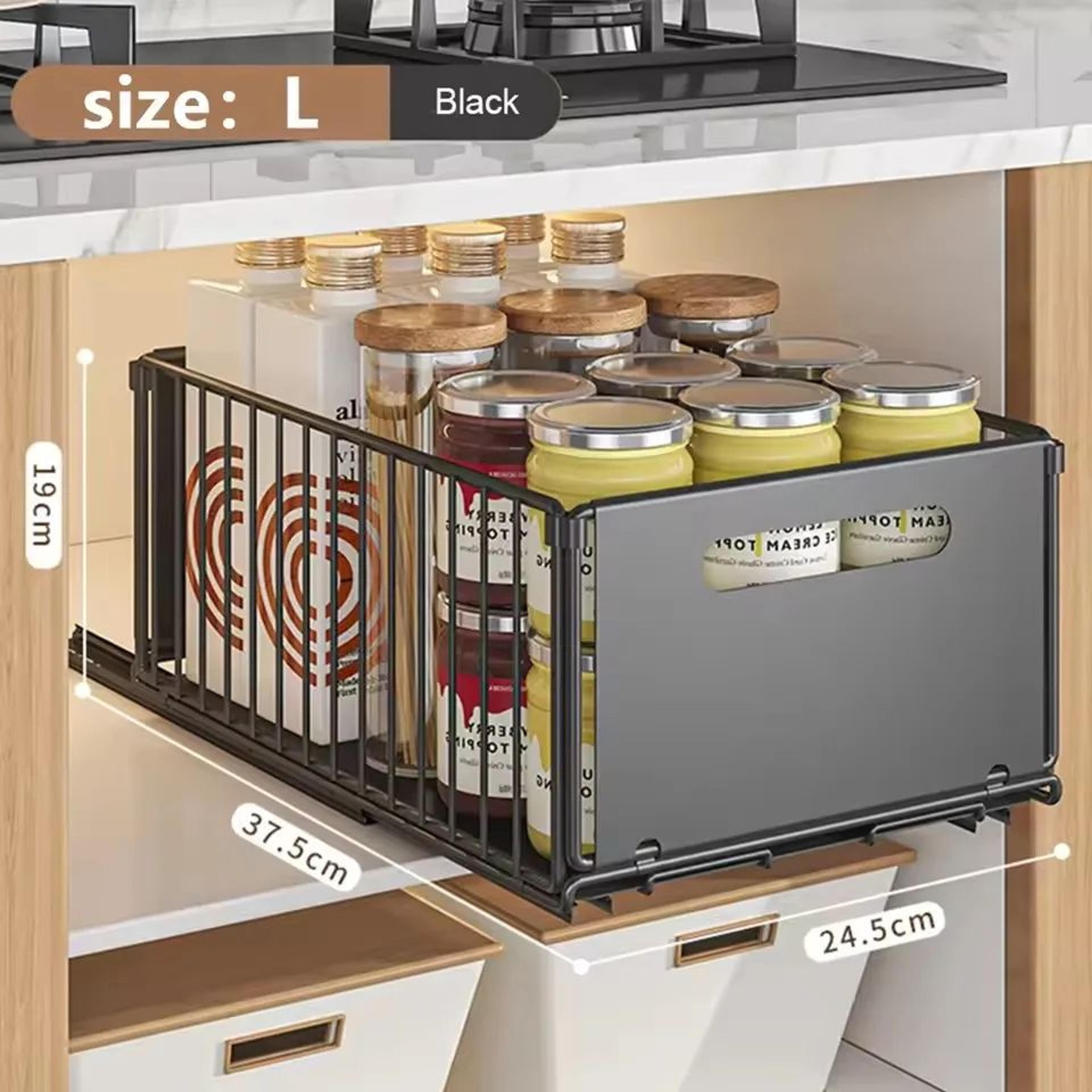 Kitchen Pull Out Cabinet Spice Organizer Rack 7