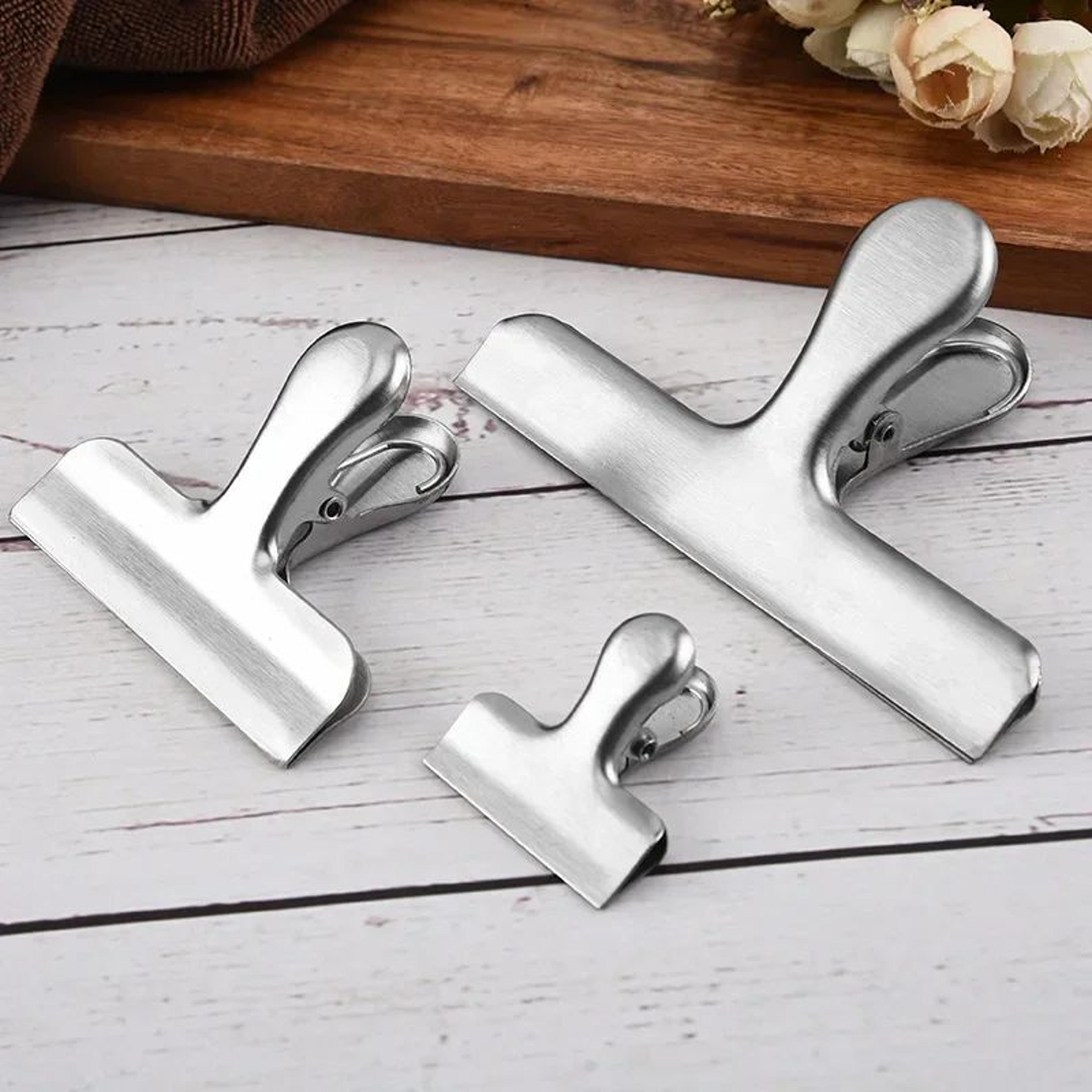 3 Piece Stainless Steel Food Bag Clips 1