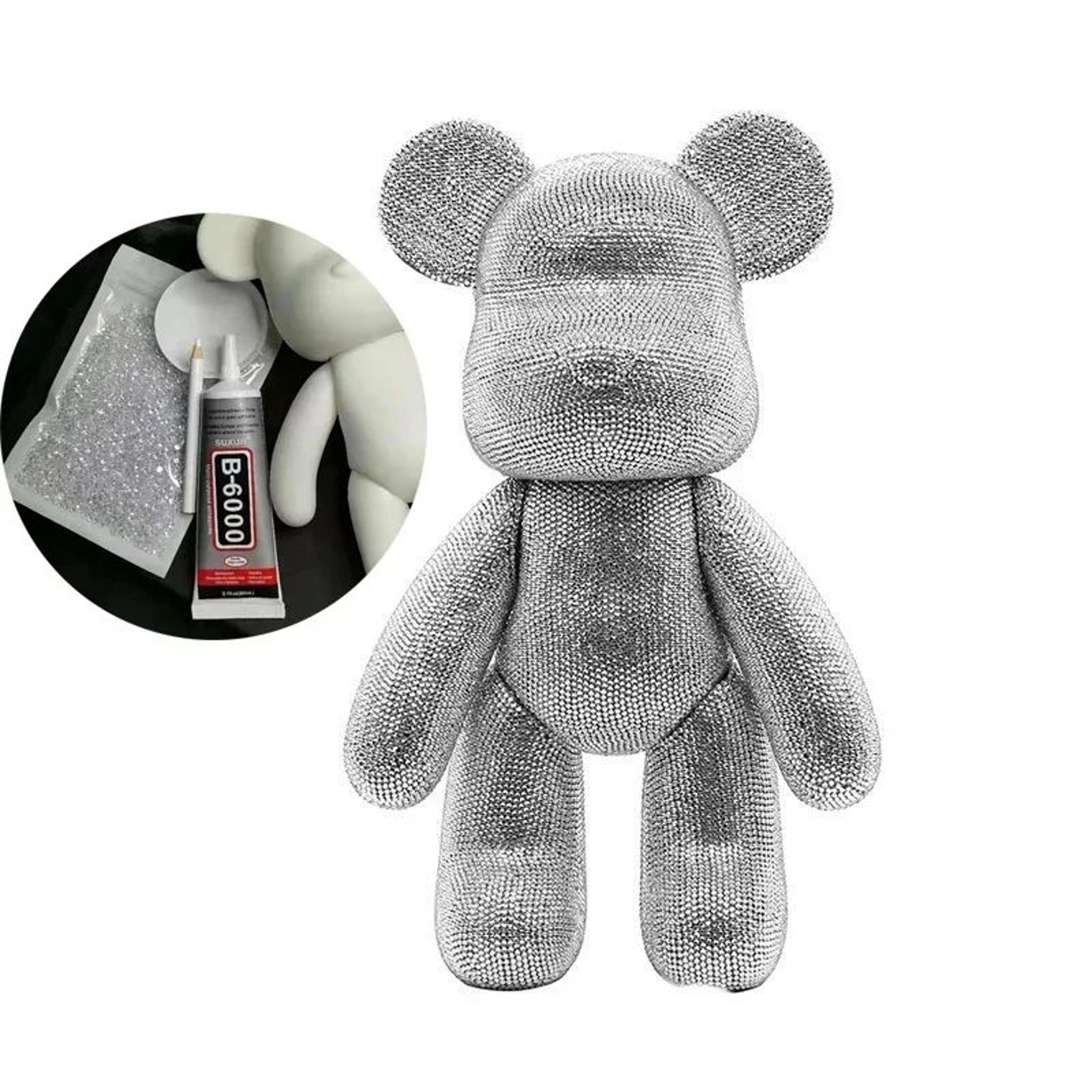Crystal Rhinestone Bear Figurine DIY Desk Decoration 15
