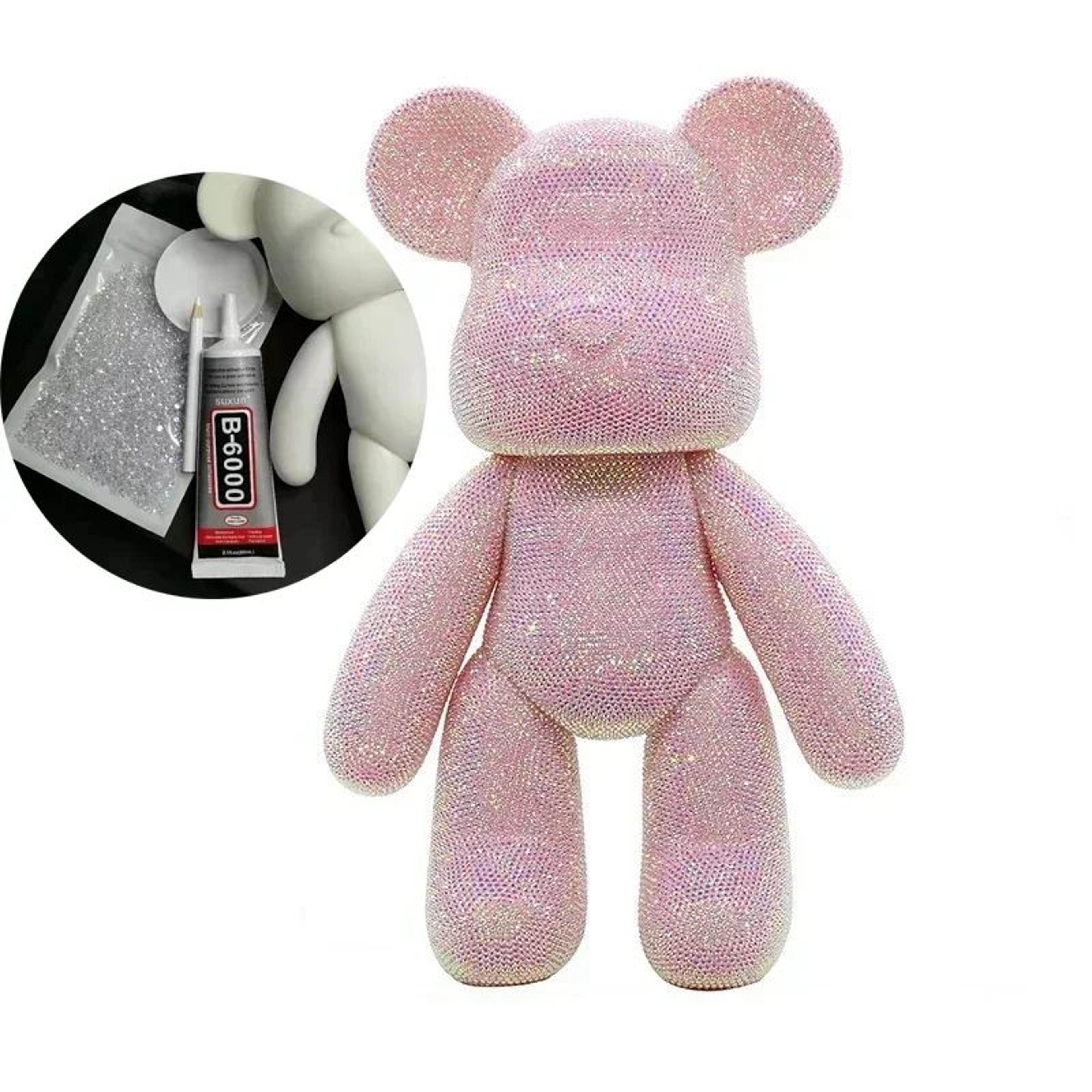 Crystal Rhinestone Bear Figurine DIY Desk Decoration 9