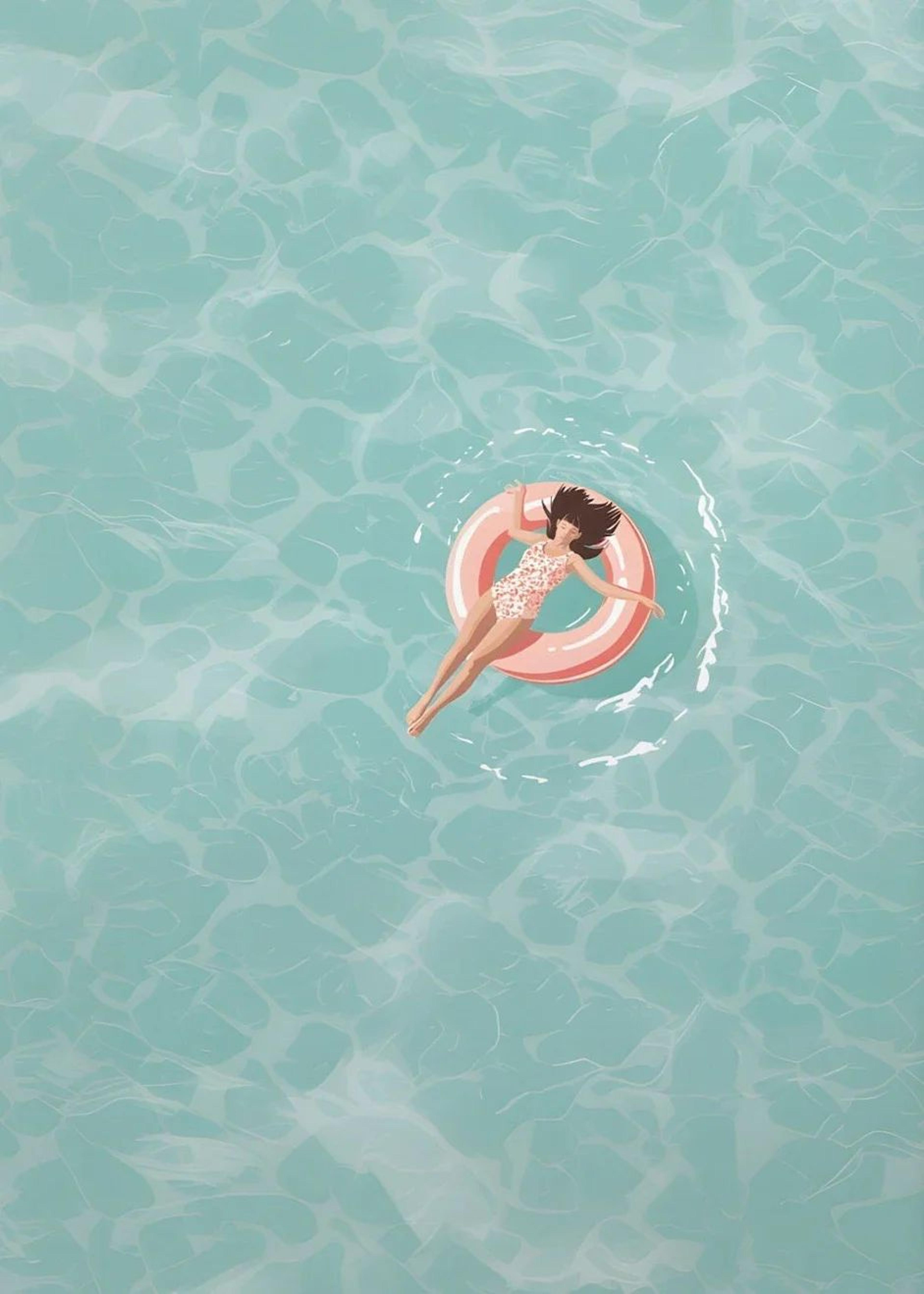 Summer Pool Party Beach Canvas Wall Art 9