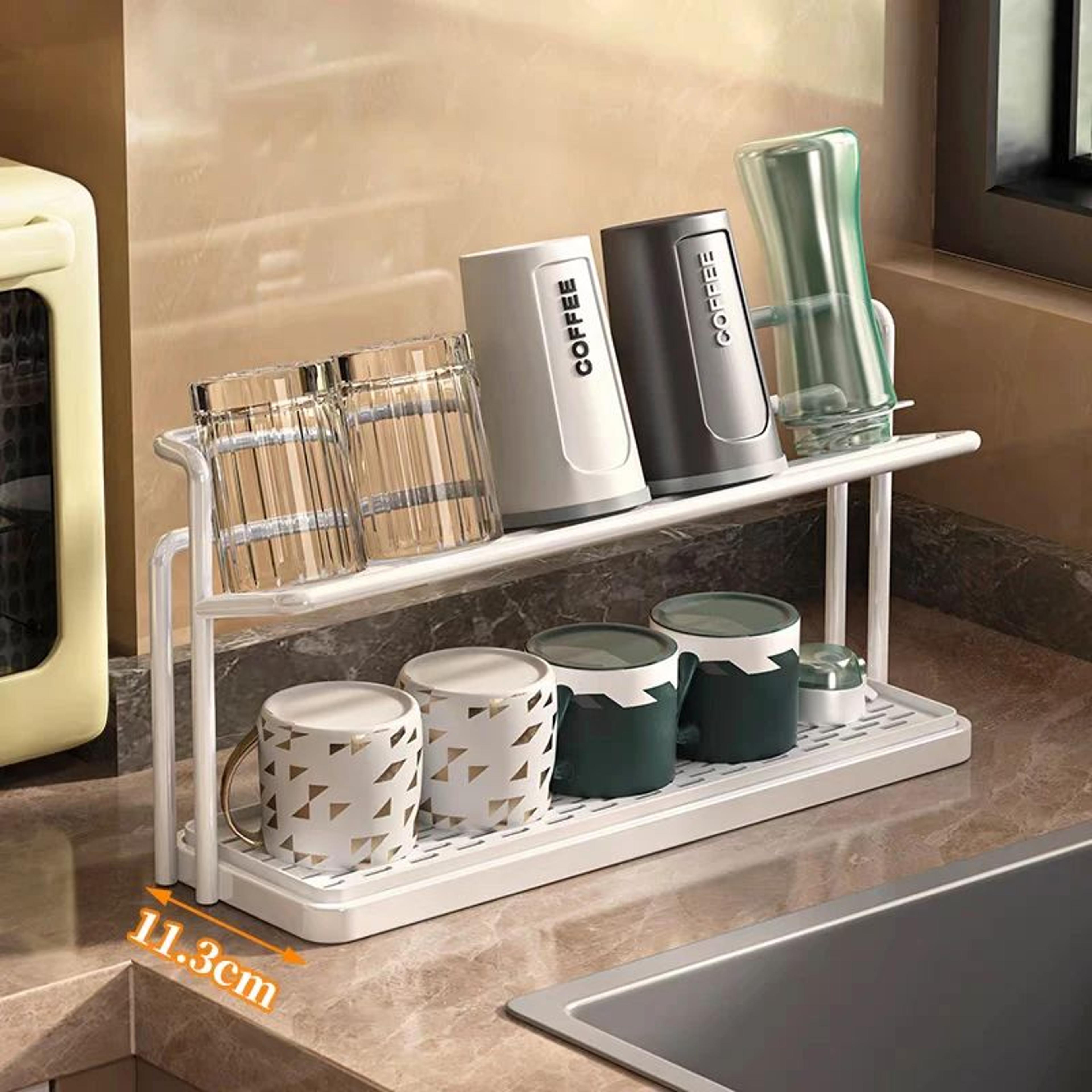 Stainless Steel 2 Tier Bottle Drying Rack 1