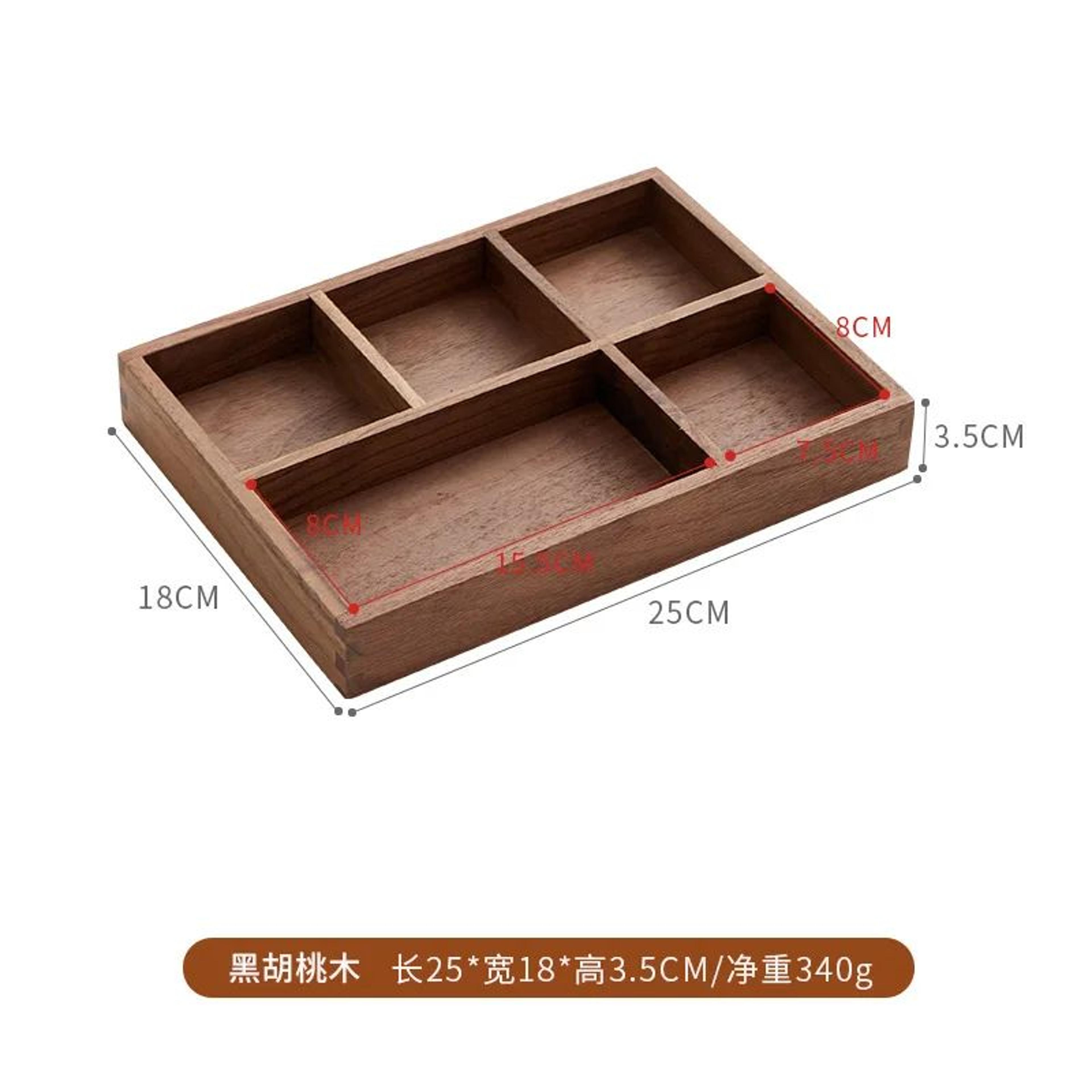 Solid Wood Desktop Organizer Tray 9