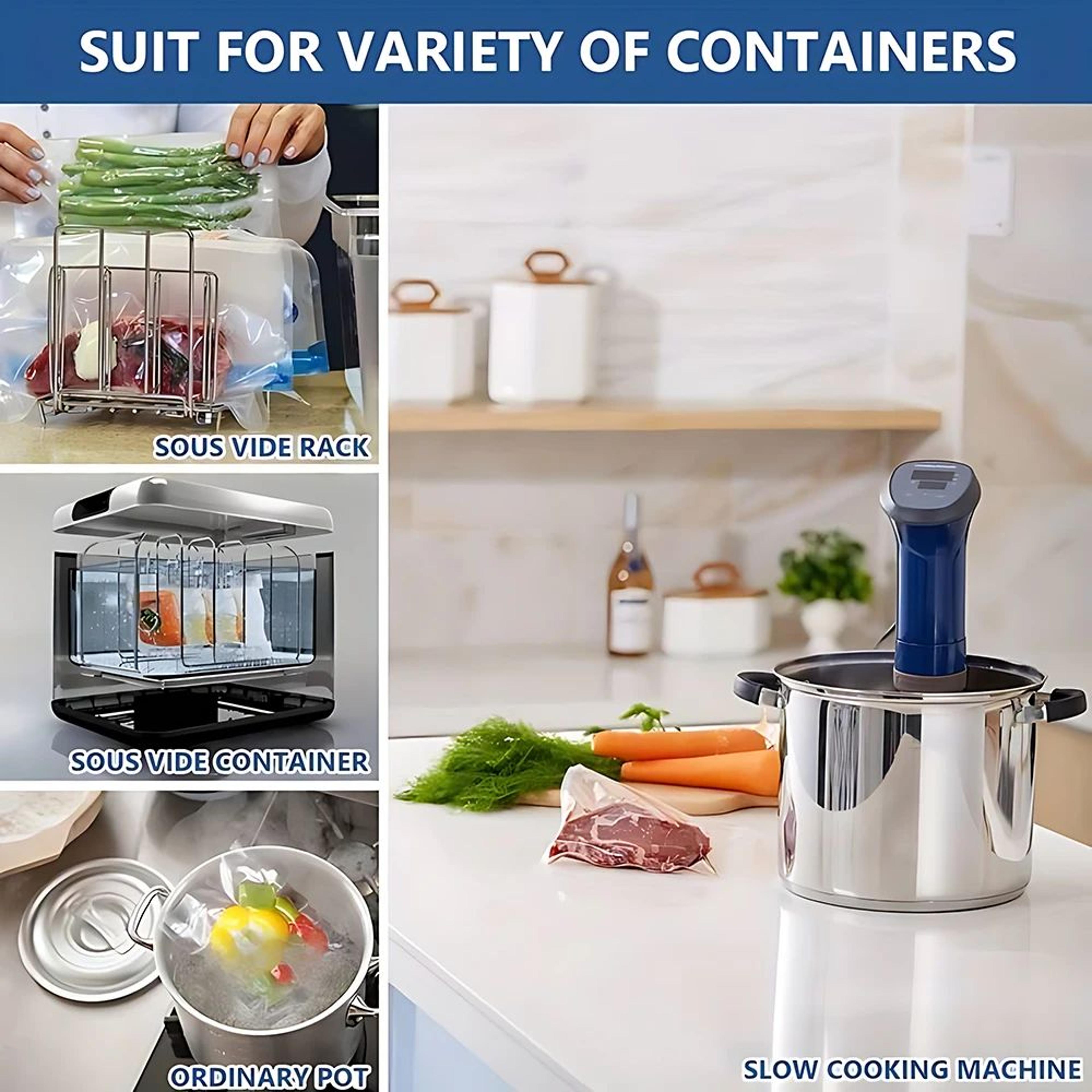 100 Pack Vacuum Sealer Food Storage Bags 2