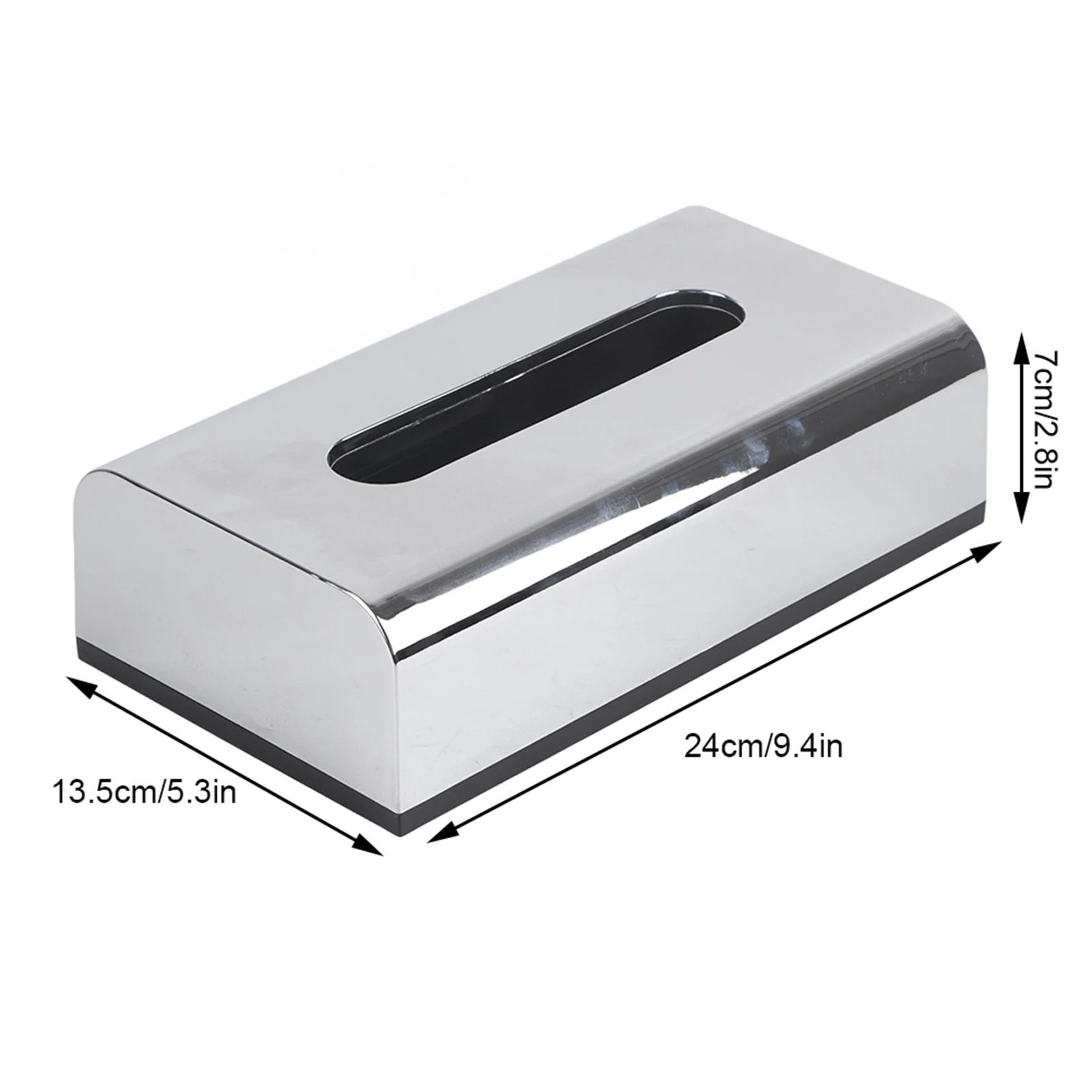 Electroplated Plastic Tissue Box Holder 2