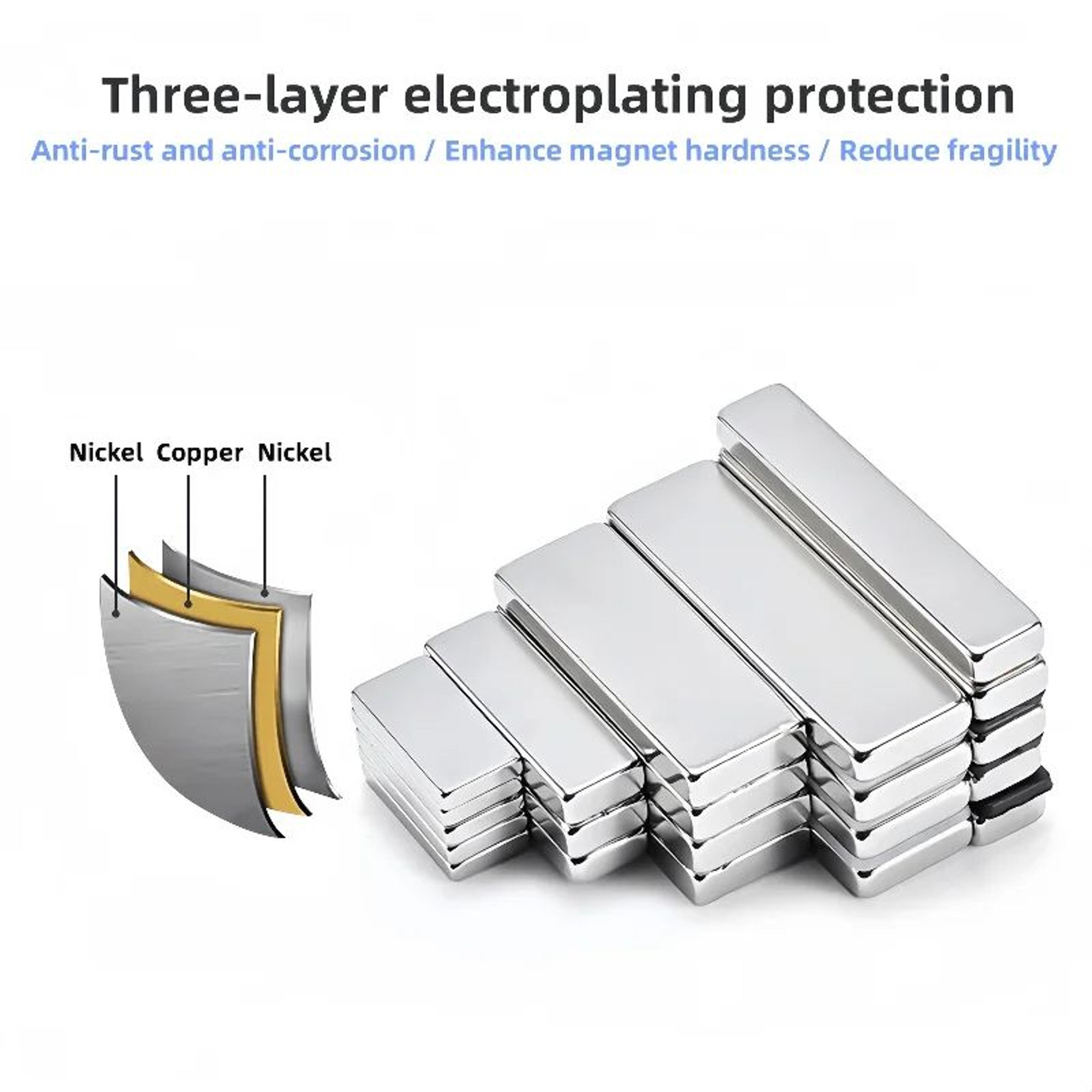 10PCS N52 Strong Square Neodymium Magnets 2