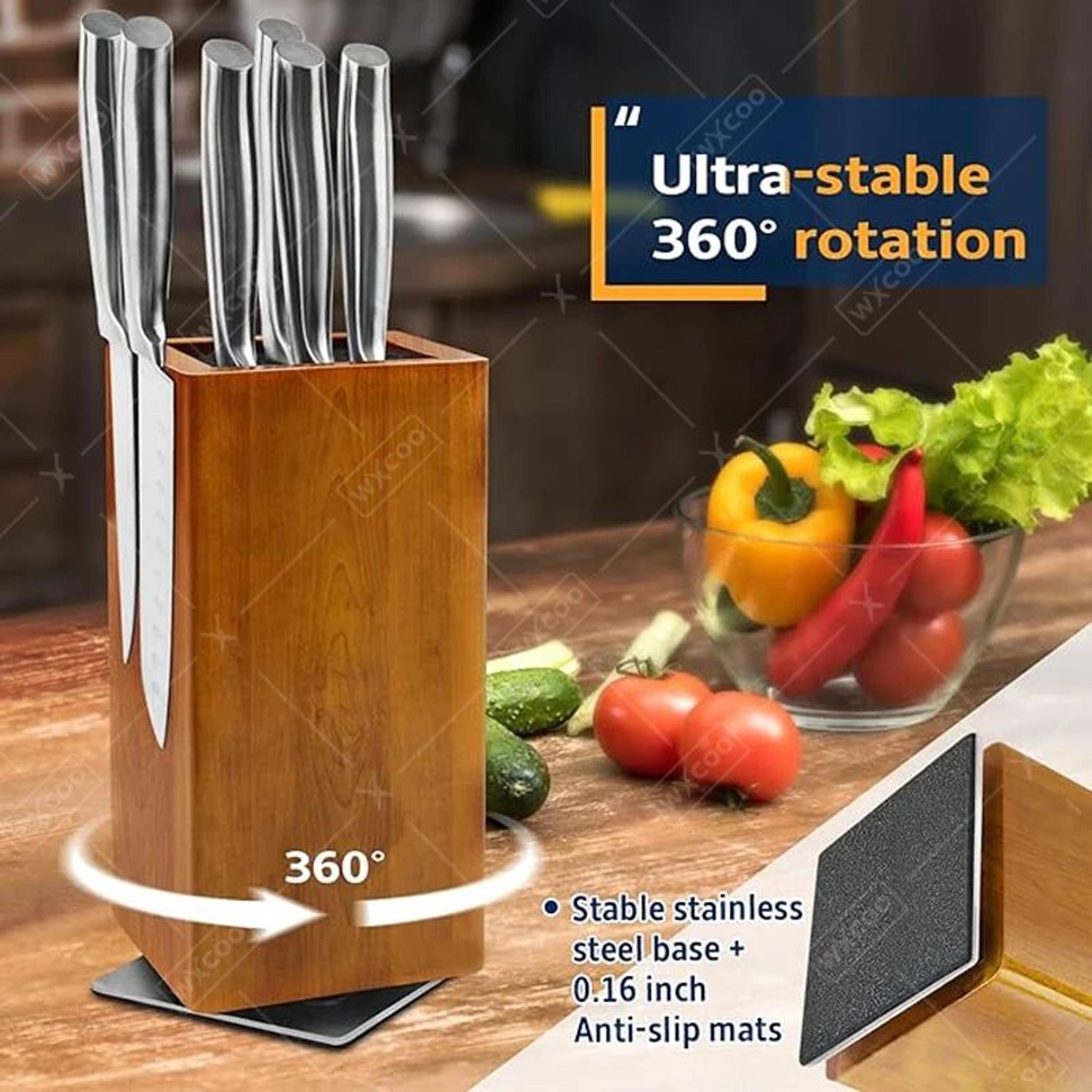 360 Degree Rotating Magnetic Knife Holder Stand 6