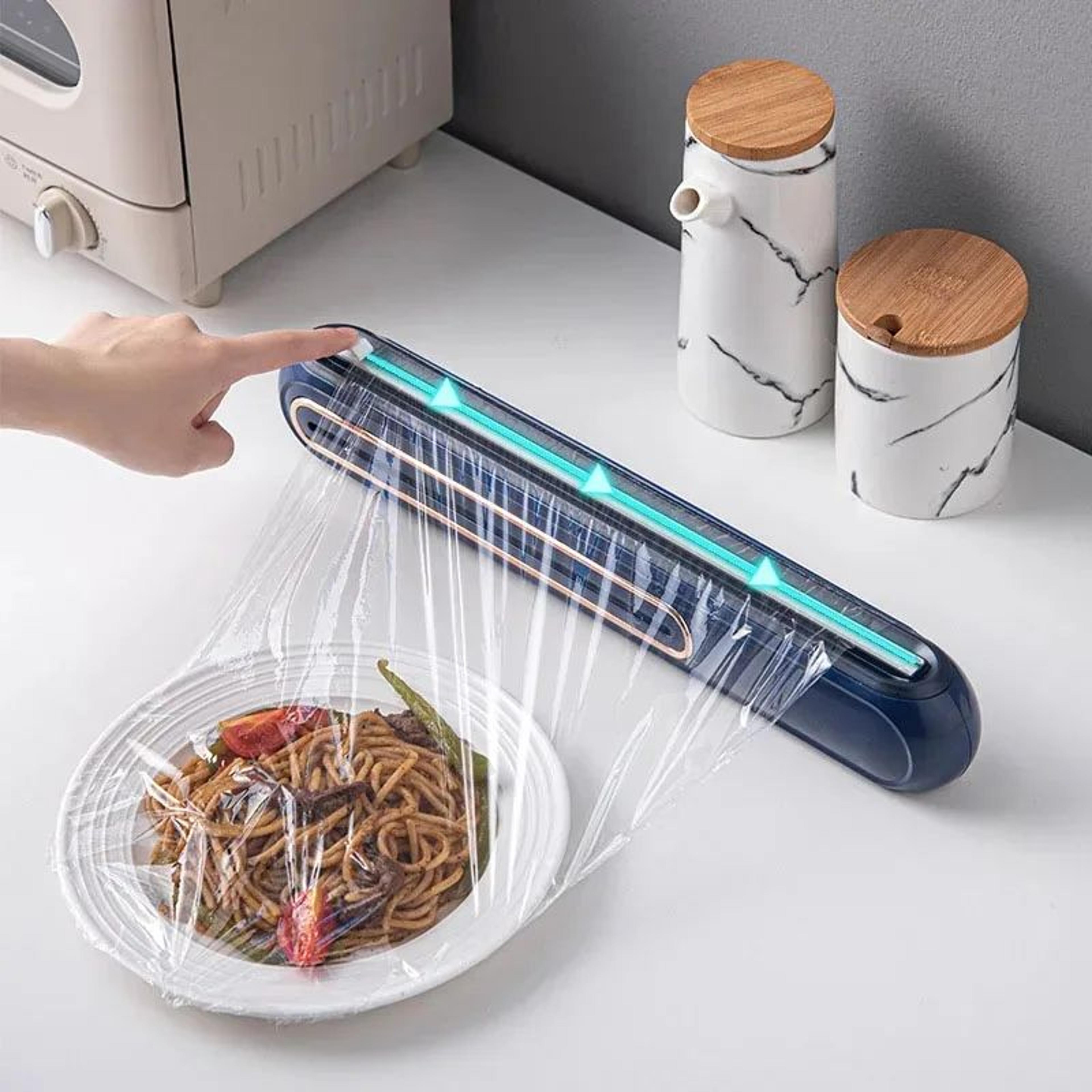 Food Wrap Dispenser With Built In Cutter Foil 0
