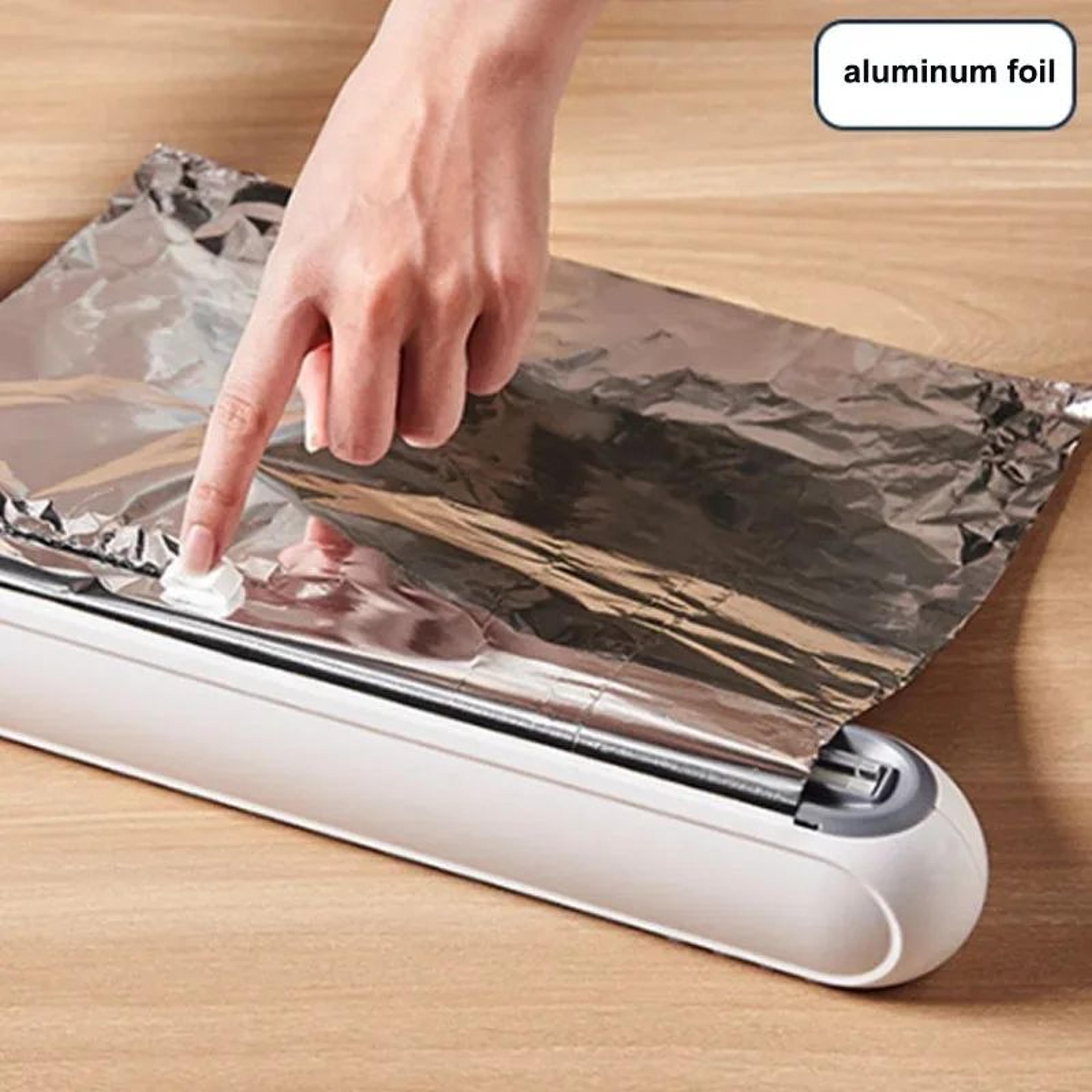 Food Wrap Dispenser With Built In Cutter Foil 7