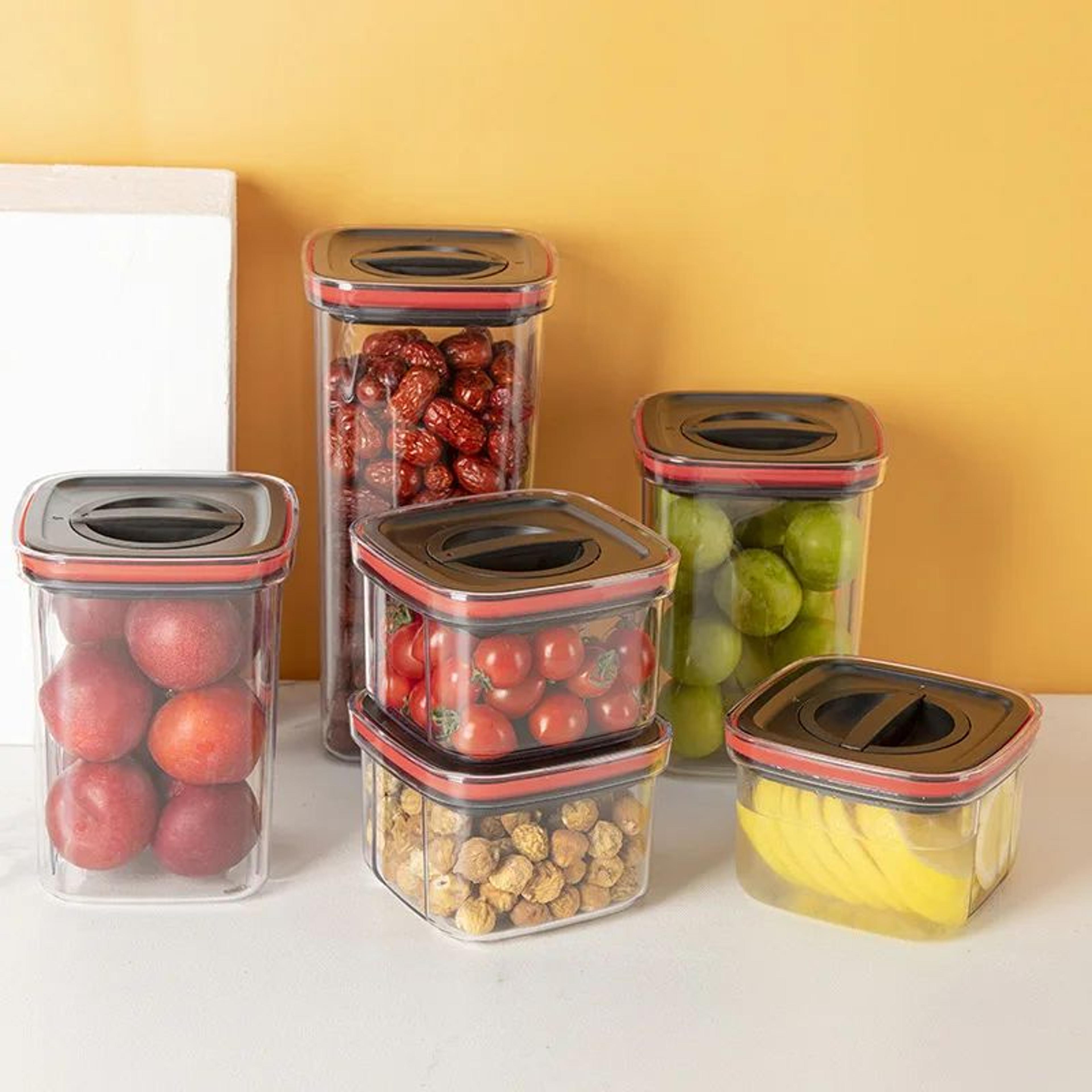 Rotating Sealed Food Storage Jar Set 4