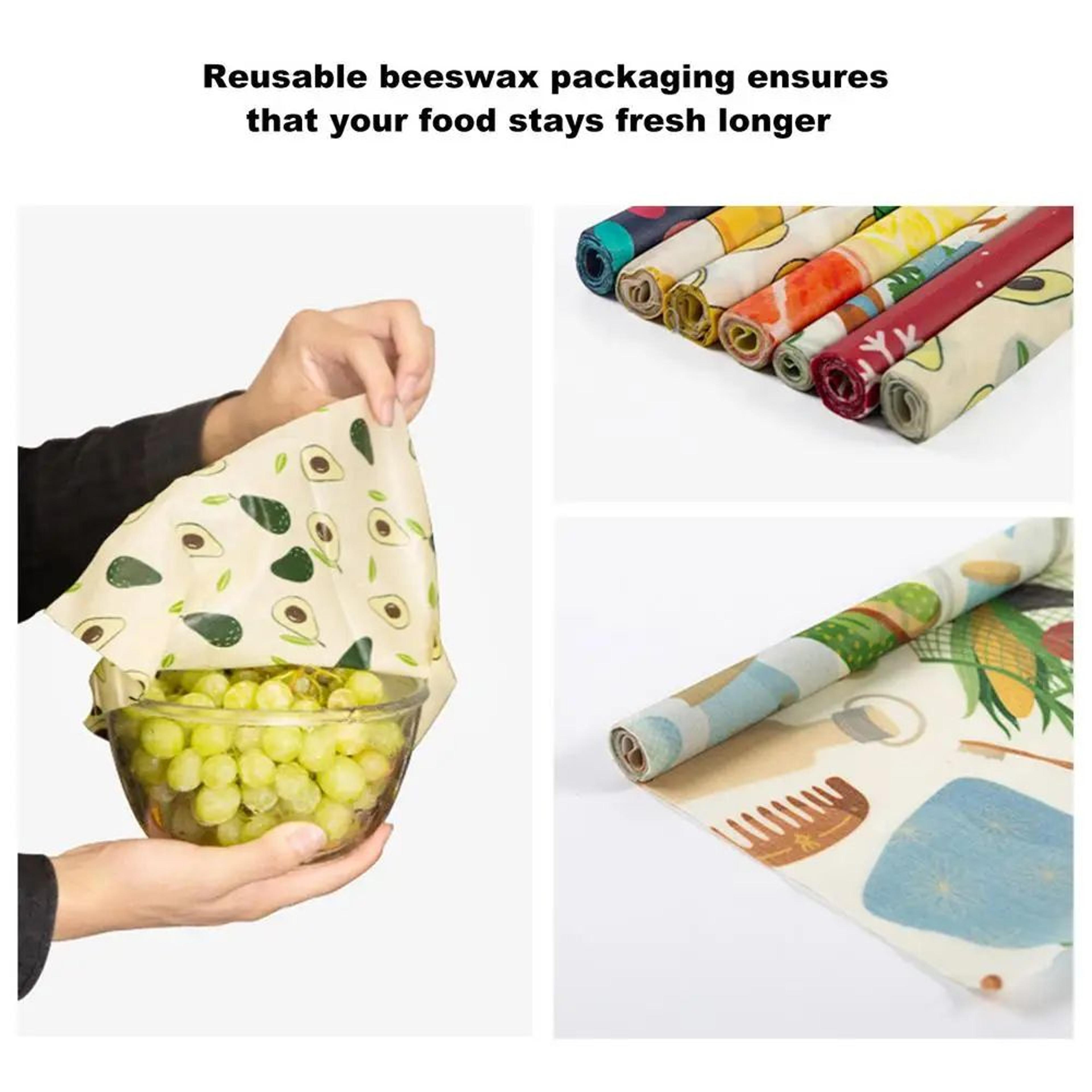 Reusable Organic Beeswax Food Wrap Set 6