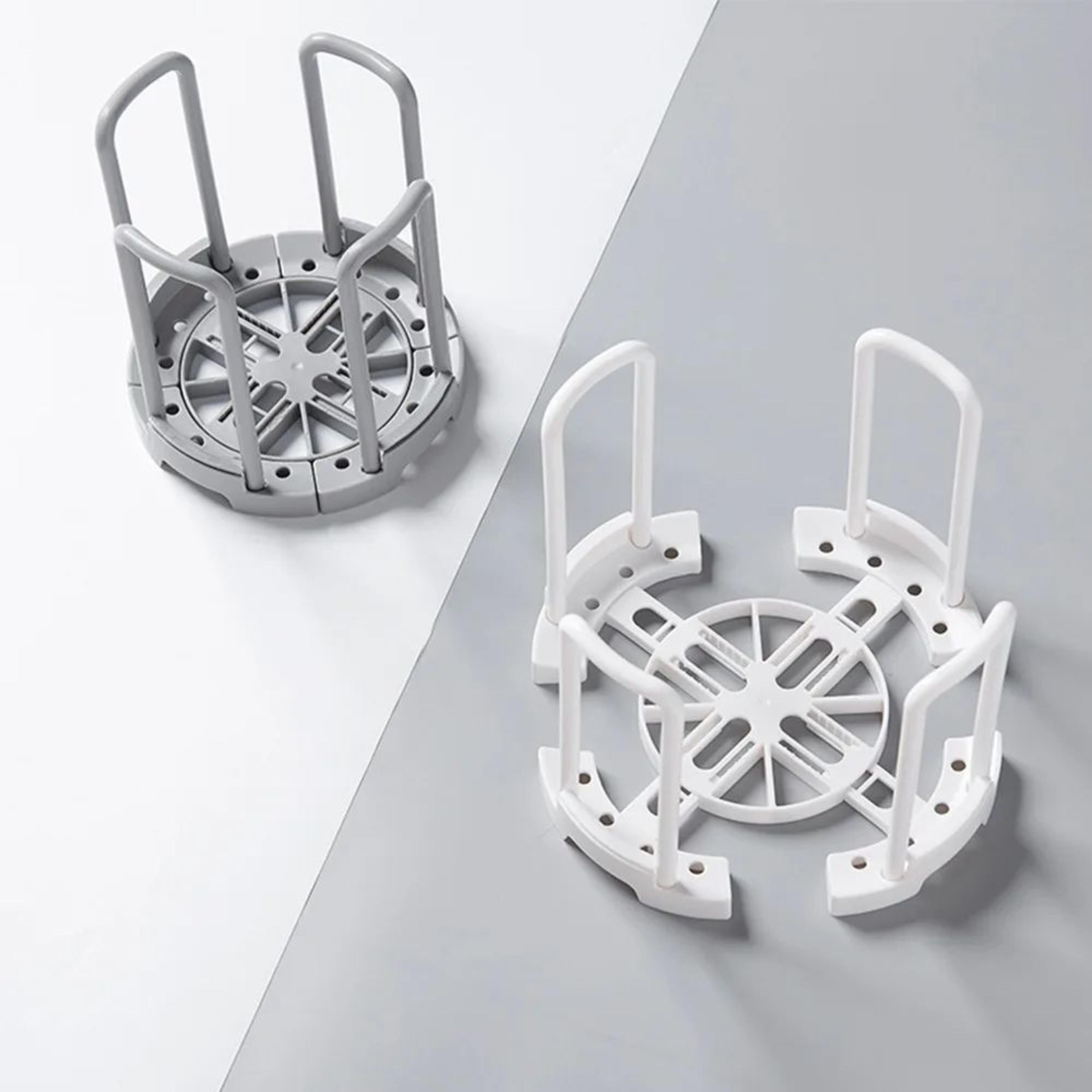 Retractable Kitchen Bowl Drain Storage Rack 1