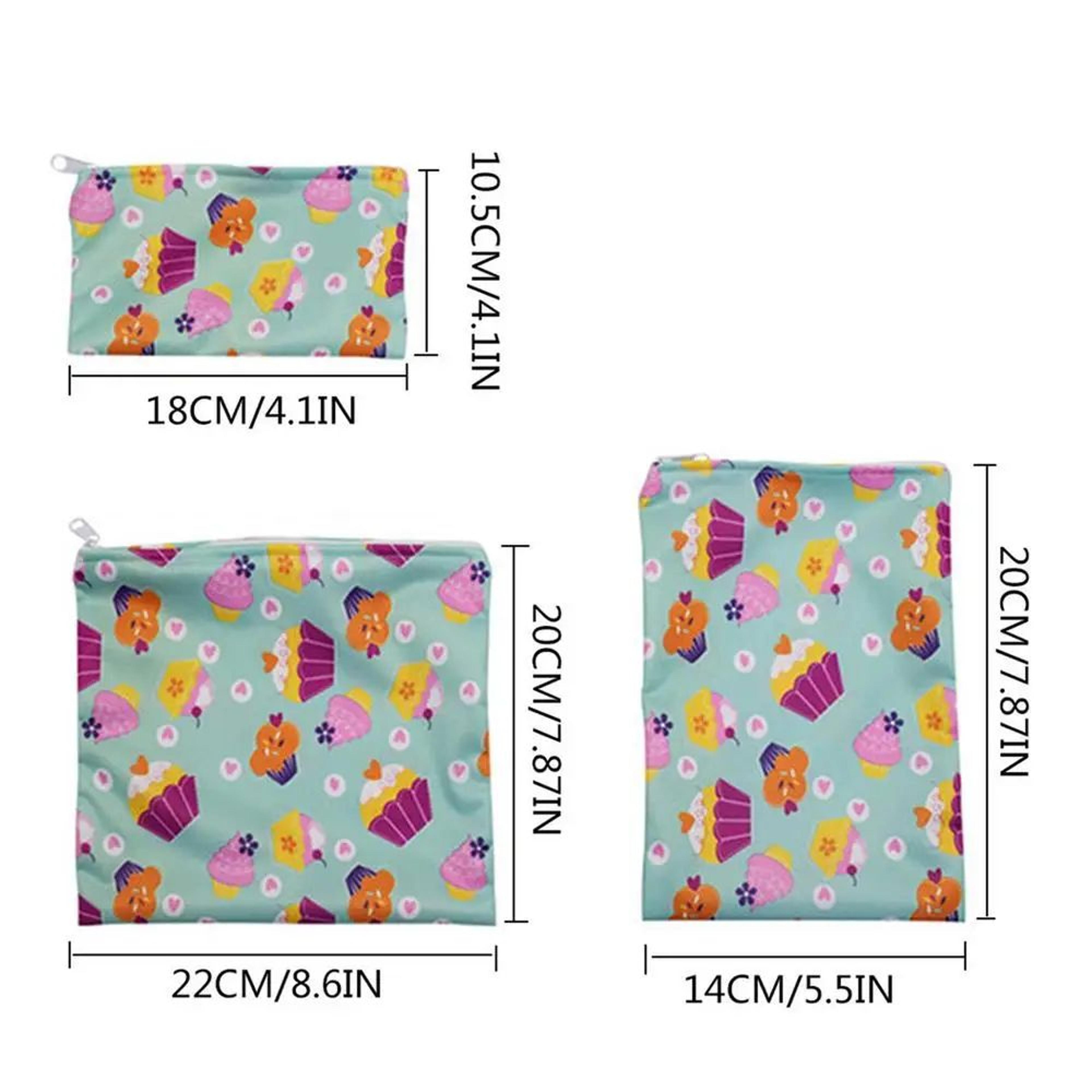 Reusable Leakproof Food Storage Bags Set 6