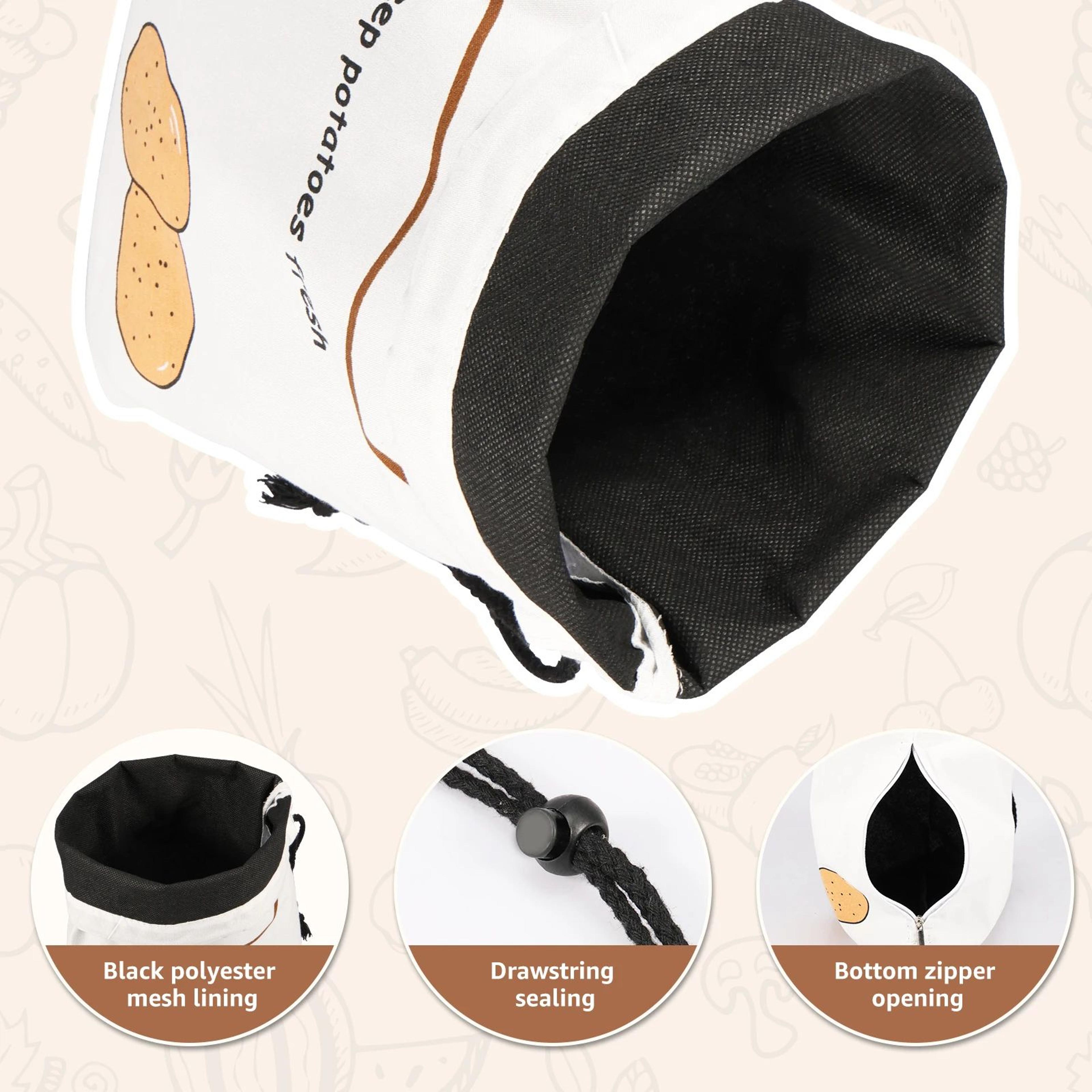 Reusable Potato And Onion Storage Bags Set 2