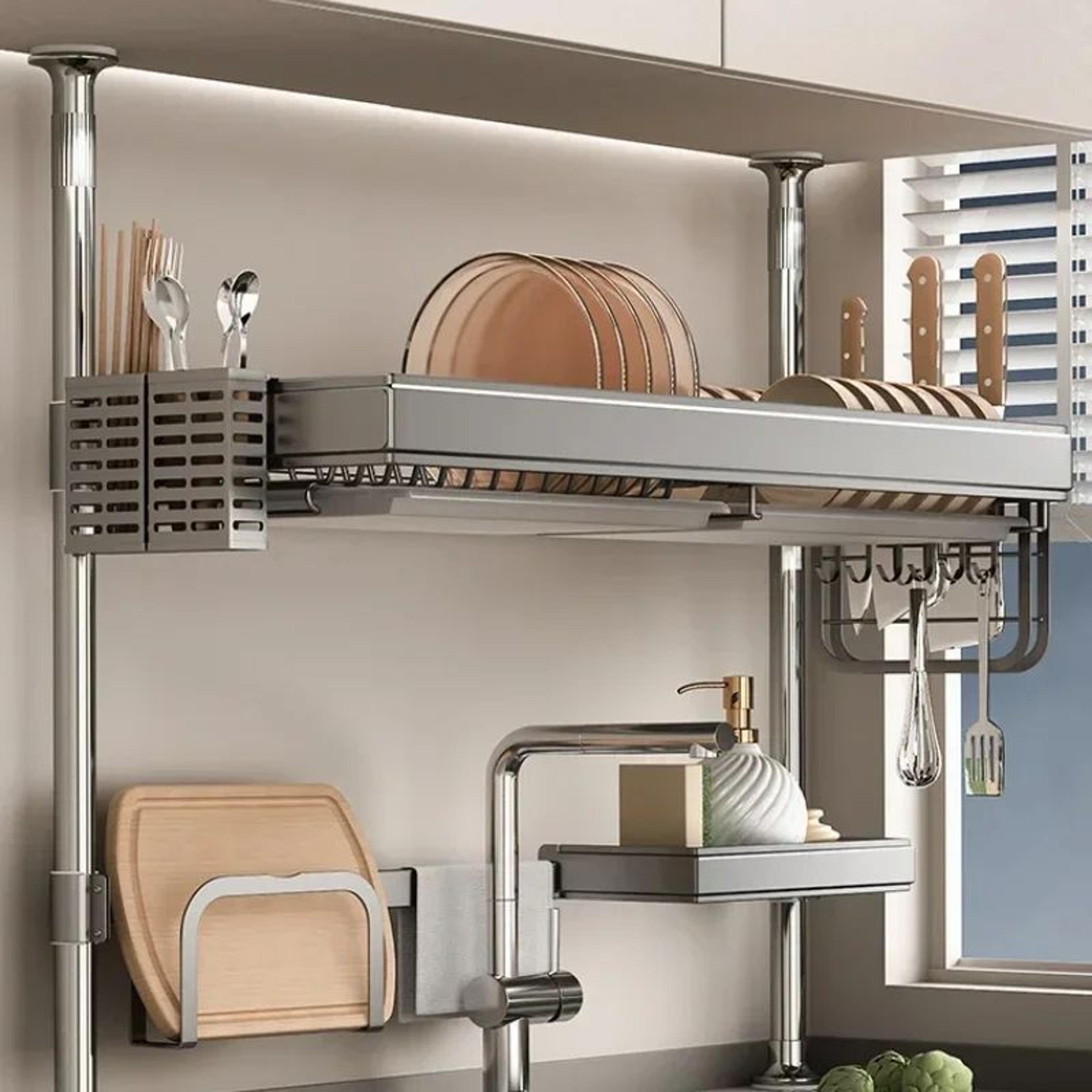 Kitchen Sink Storage And Drain Rack Organizer 0