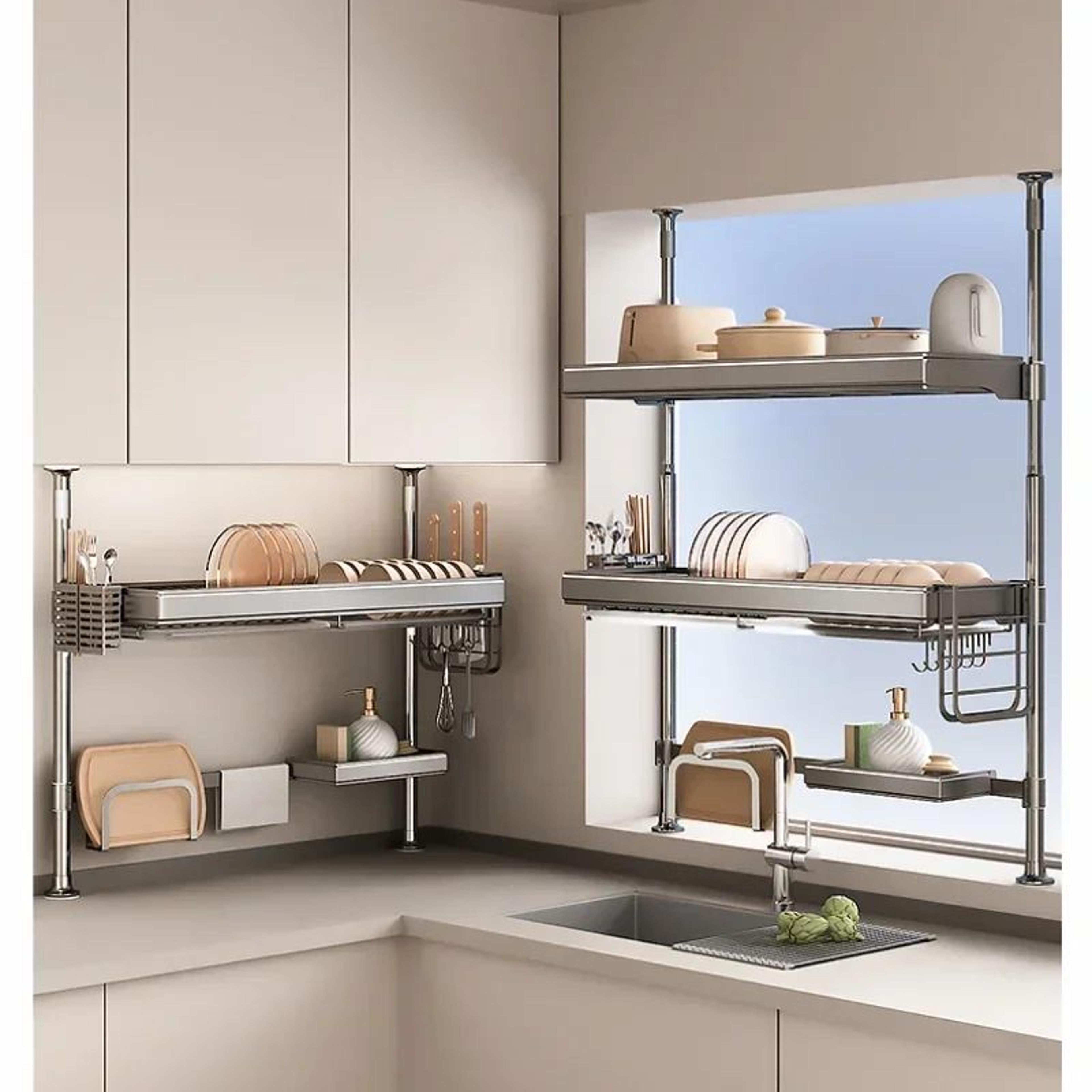 Kitchen Sink Storage And Drain Rack Organizer 2