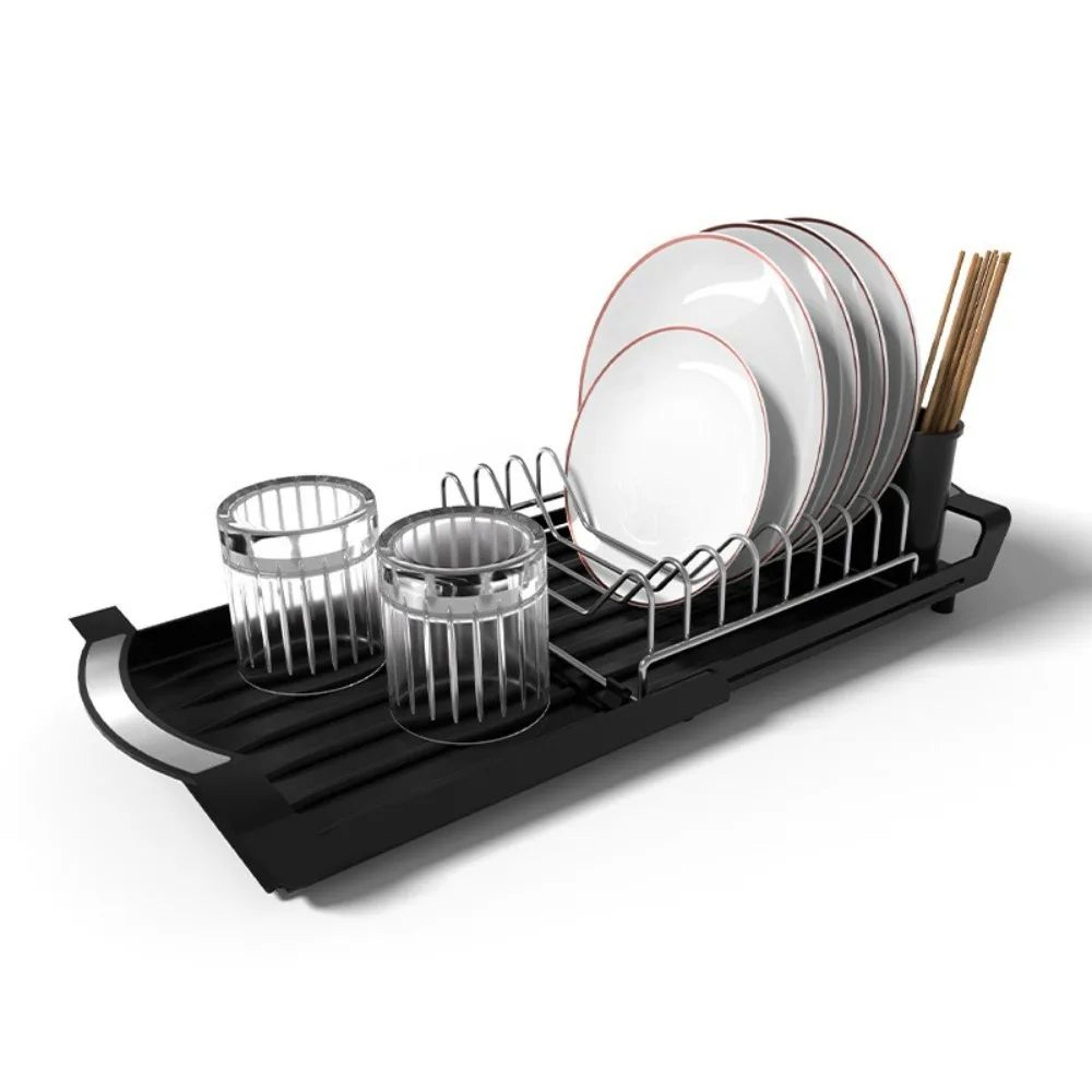 Extendable Large Capacity Dish Drying Rack Organizer 9
