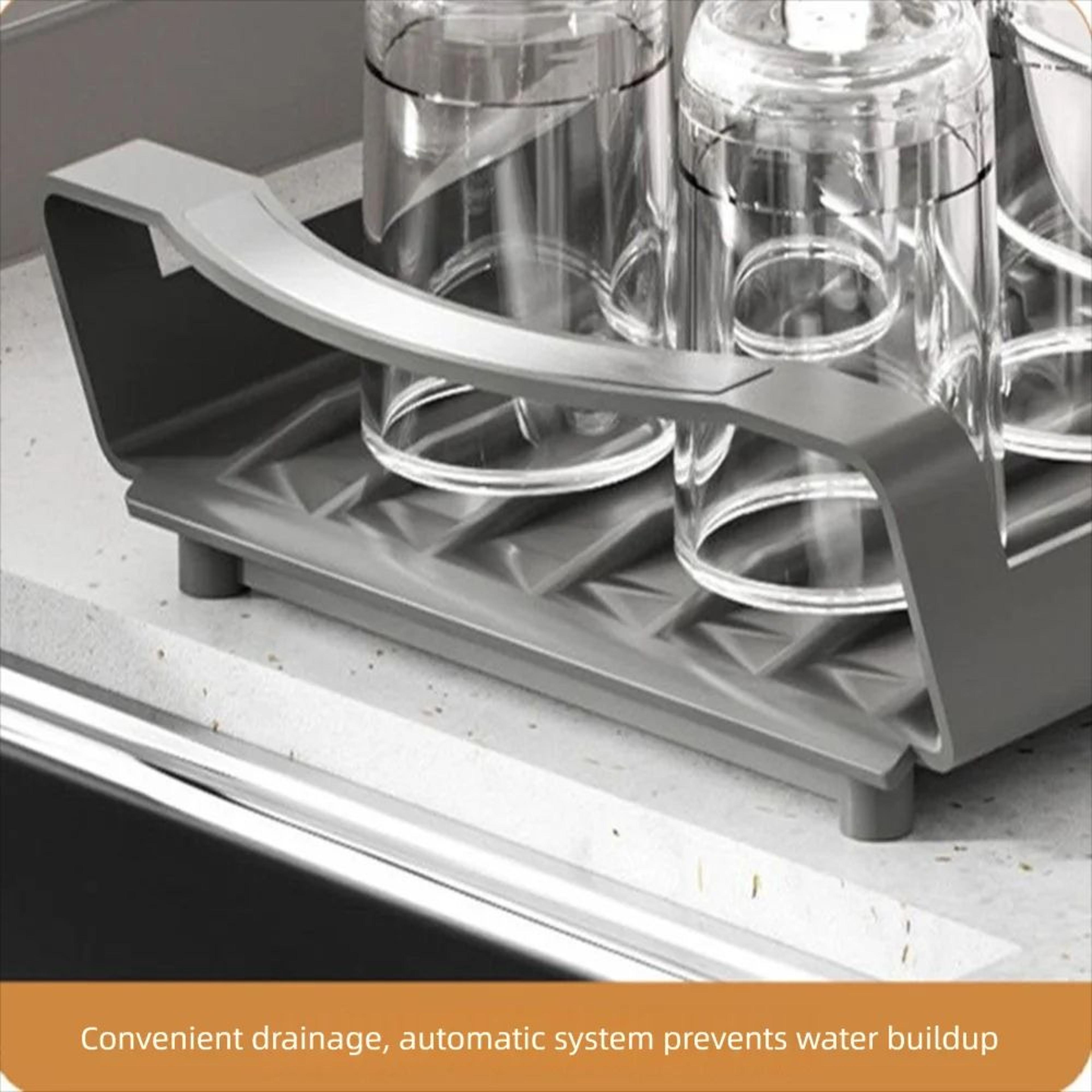 Extendable Large Capacity Dish Drying Rack Organizer 10