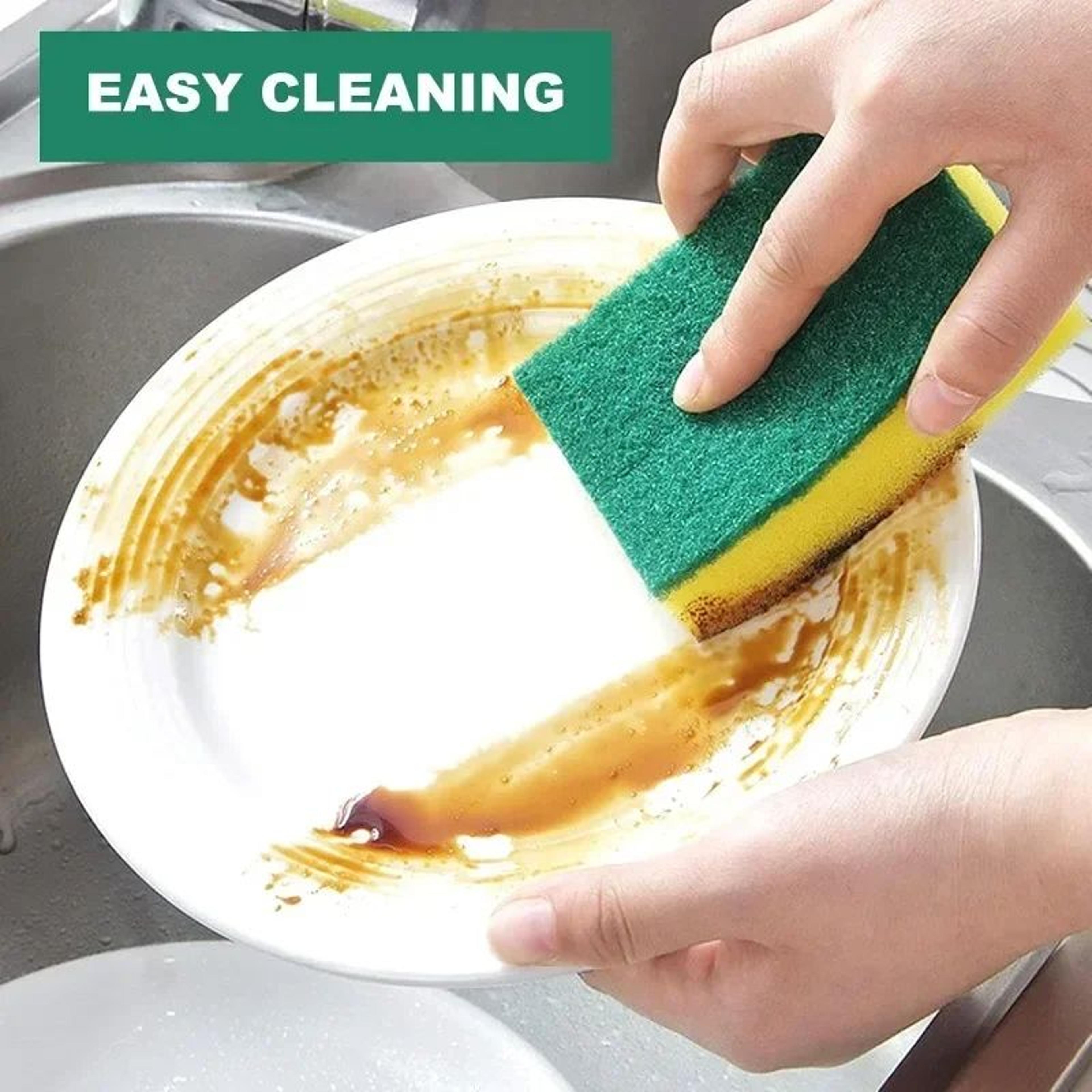 Kitchen Cleaning Sponge Scouring Pad Set 6