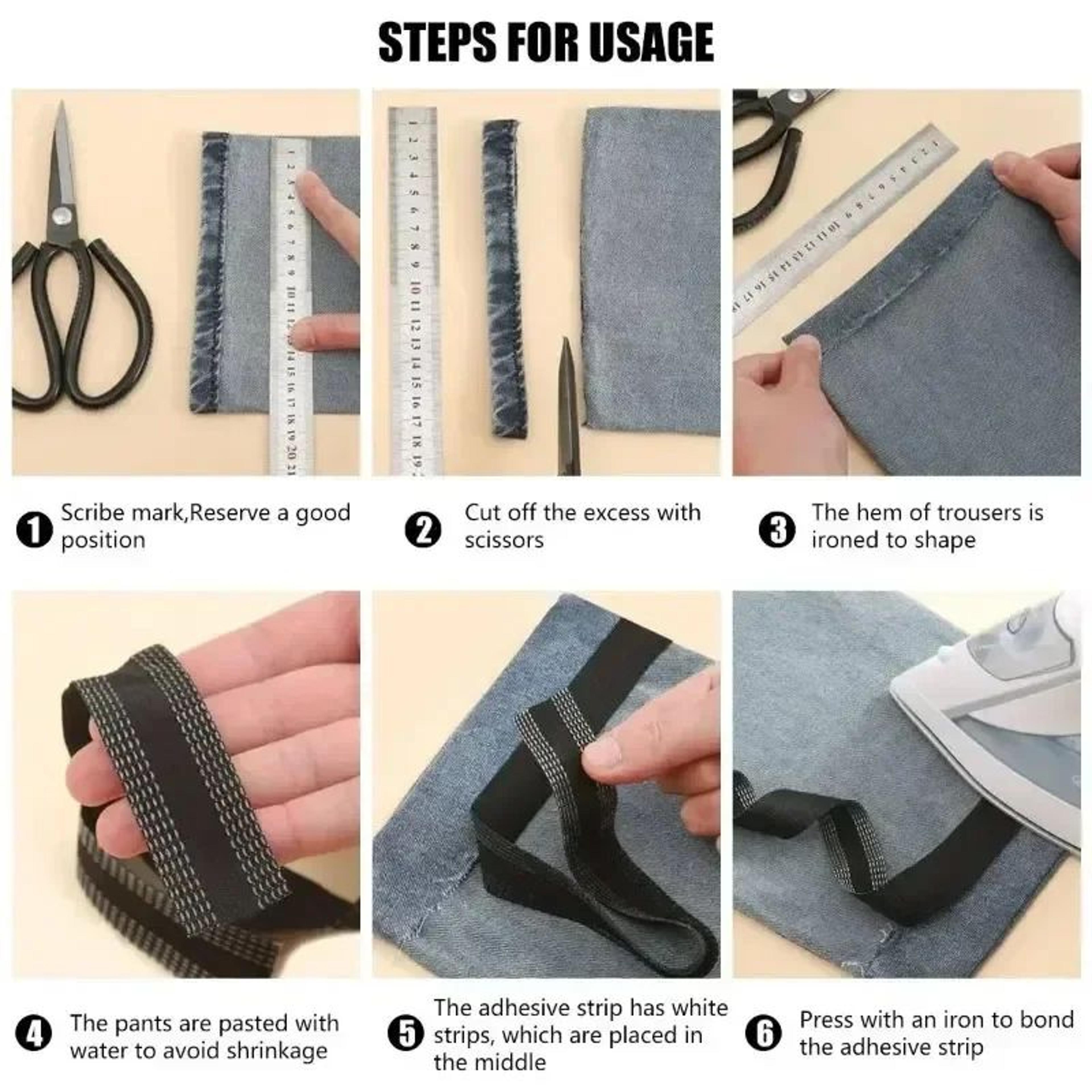 Self Adhesive Iron On Hemming Tape For Pants 5